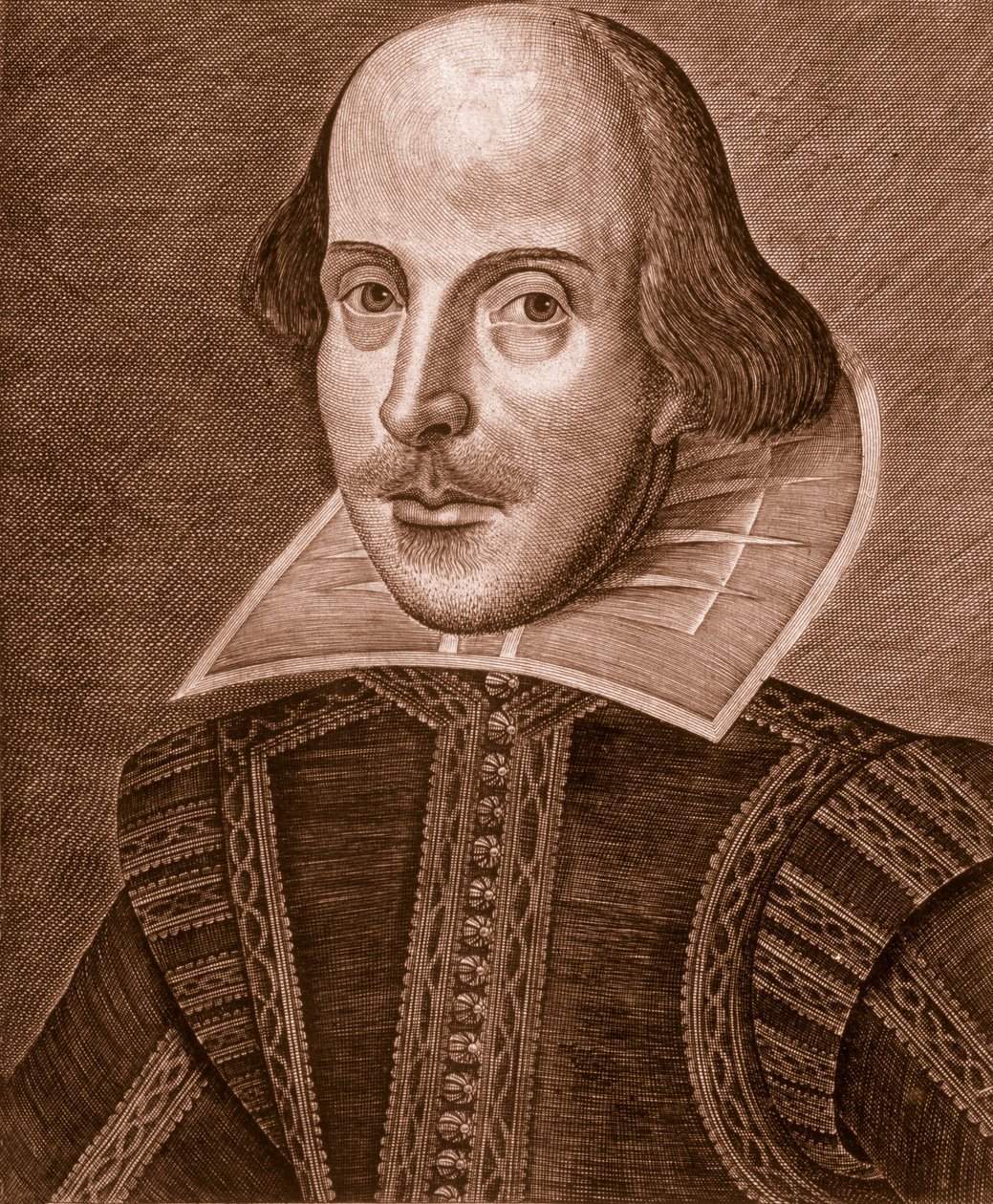 Retrato de Shakespeare, 1623 de Martin Droeshout