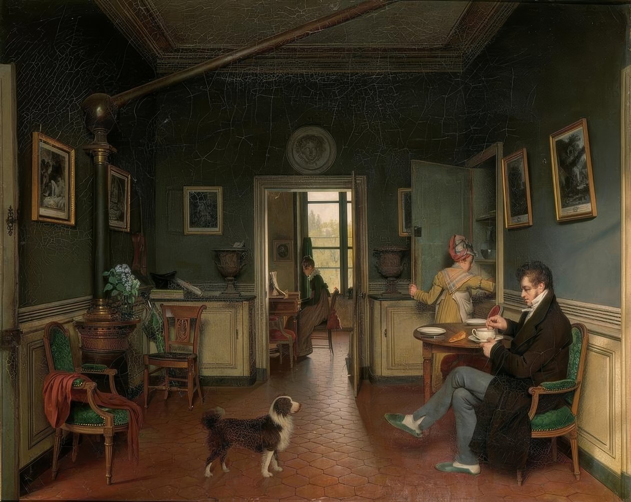 Interior de un comedor de Martin Drölling