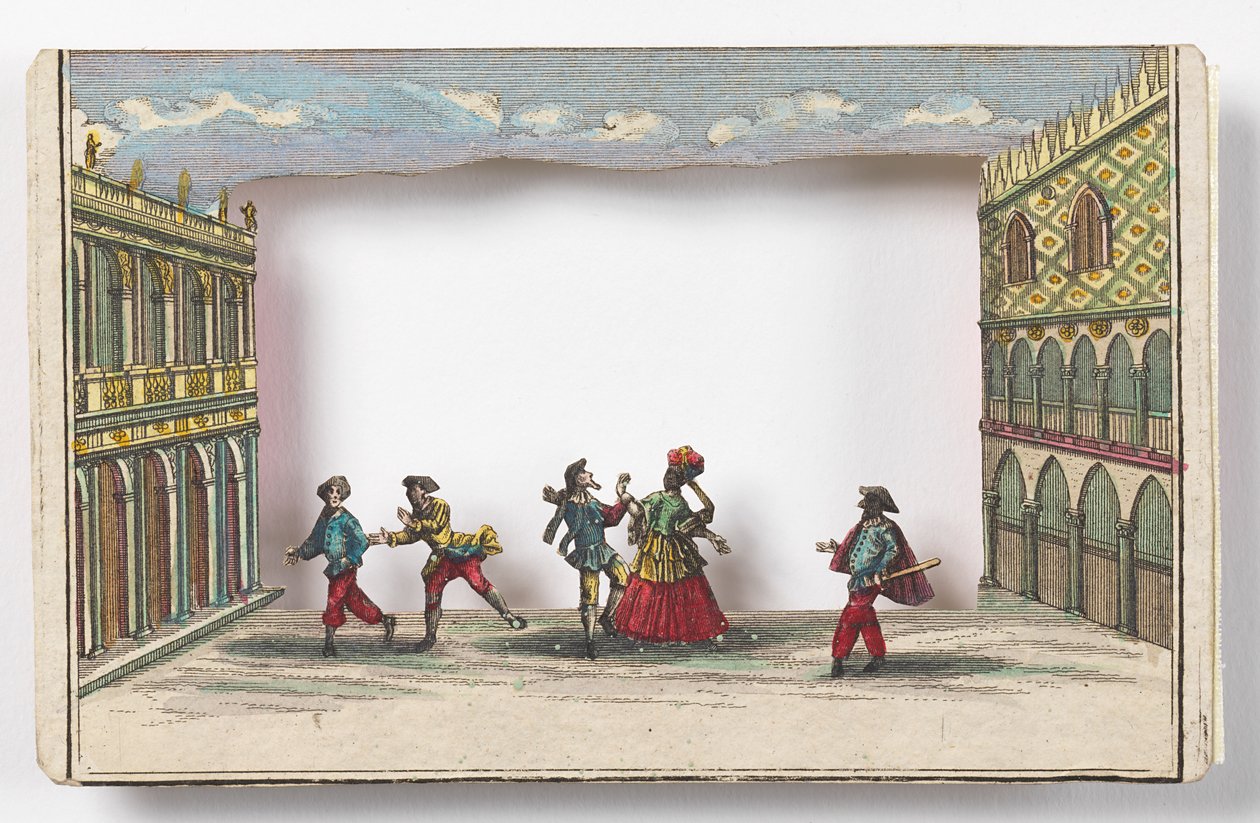 El carnaval de Venecia (Vista de mirilla) de Martin Engelbrecht