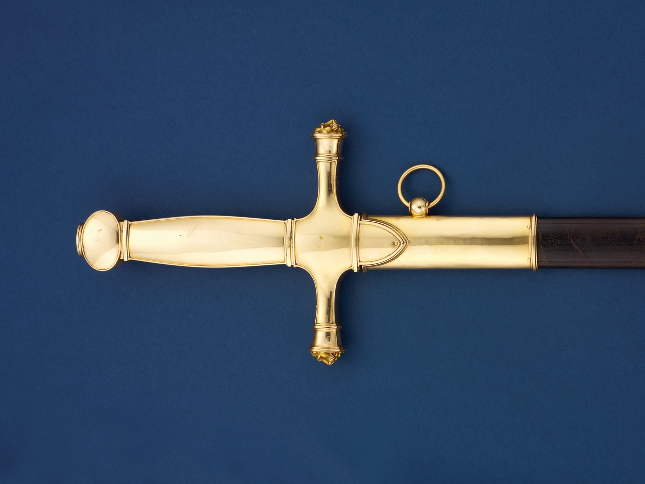 (detalle) de la espada Wellington-Hardinge de Martin Guillaume Biennais