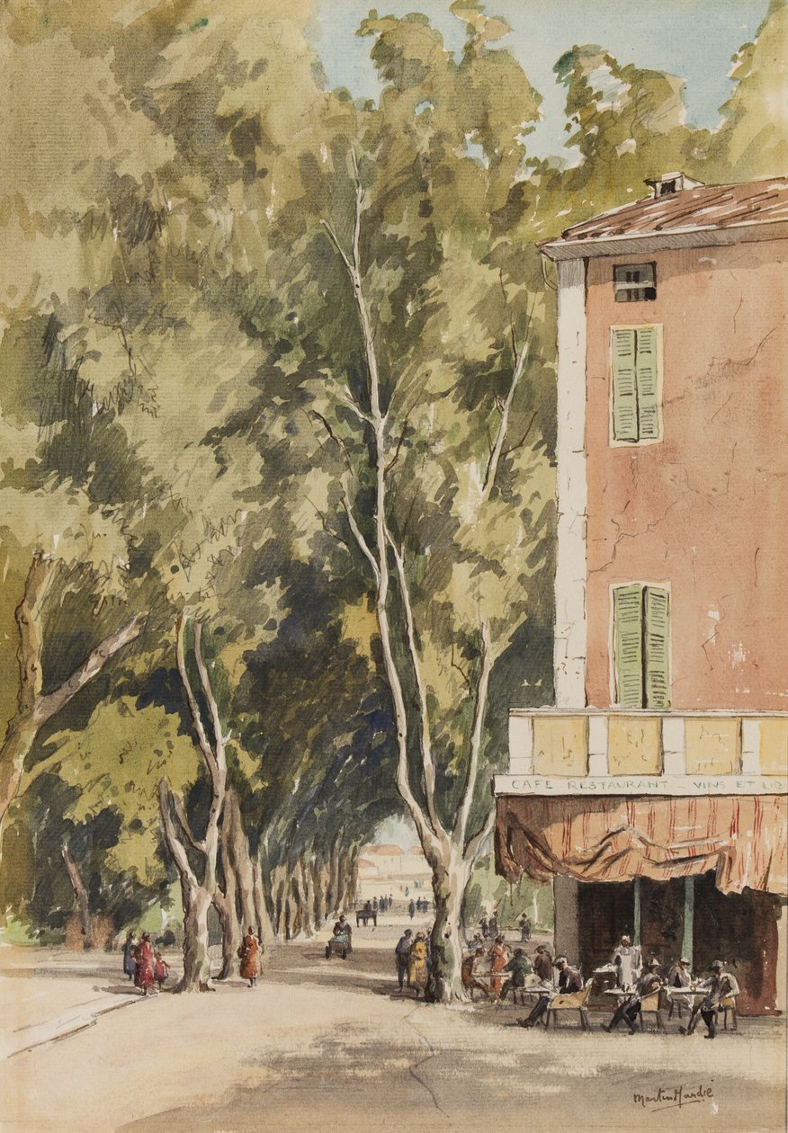 Una avenida de plátanos, Vaison