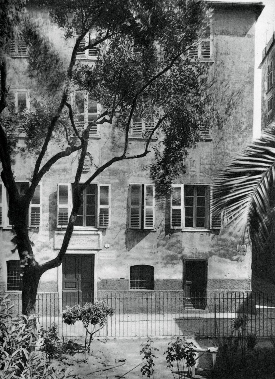 La casa donde nació Napoleón, Ajaccio, Córcega, 1937 de Martin Hurlimann