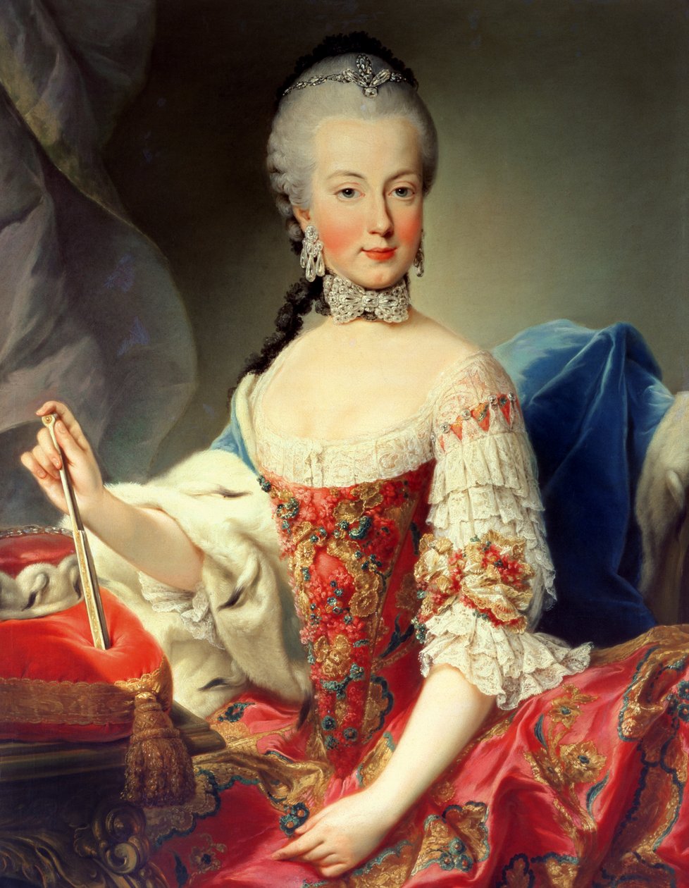 Archiduquesa María Amalia Habsburgo-Lorena, (1746-1804), octava hija de la Emperatriz María Teresa de Austria y el Emperador Francisco I de Martin II Mytens or Meytens