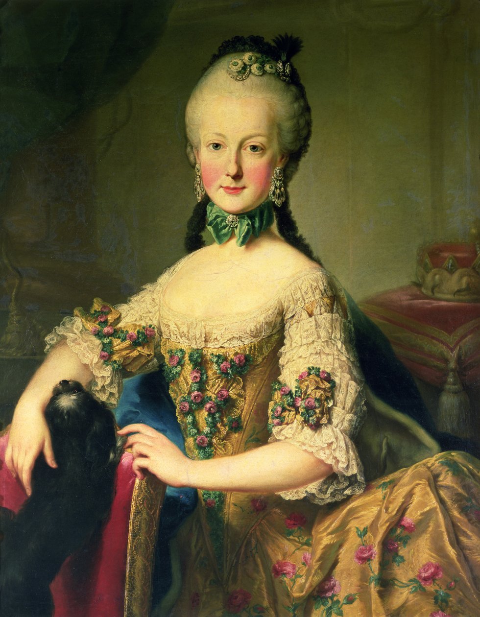 Archiduquesa María Isabel Habsburgo-Lorena (1743-1808), sexto hijo de la emperatriz María Teresa de Austria (1717-80) y el emperador Francisco I (1708-65) de Martin II Mytens or Meytens