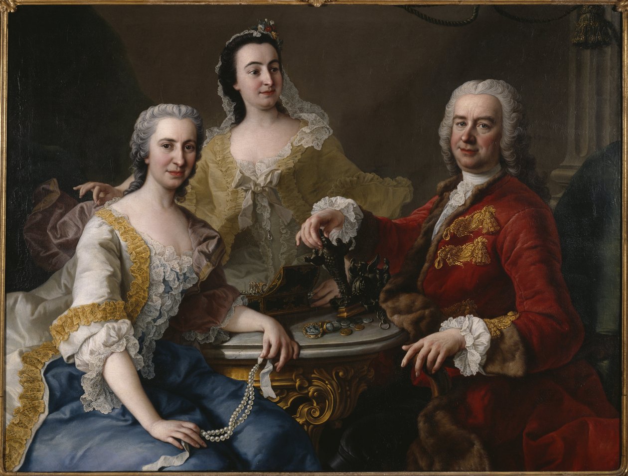 Joseph Angelo de Francia (1691-1761) con su familia de Martin II Mytens or Meytens