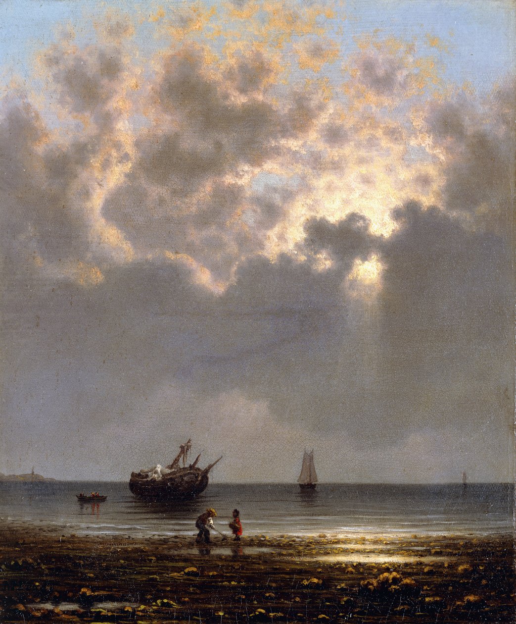 Sol rompiendo a través de las nubes de Martin Johnson Heade