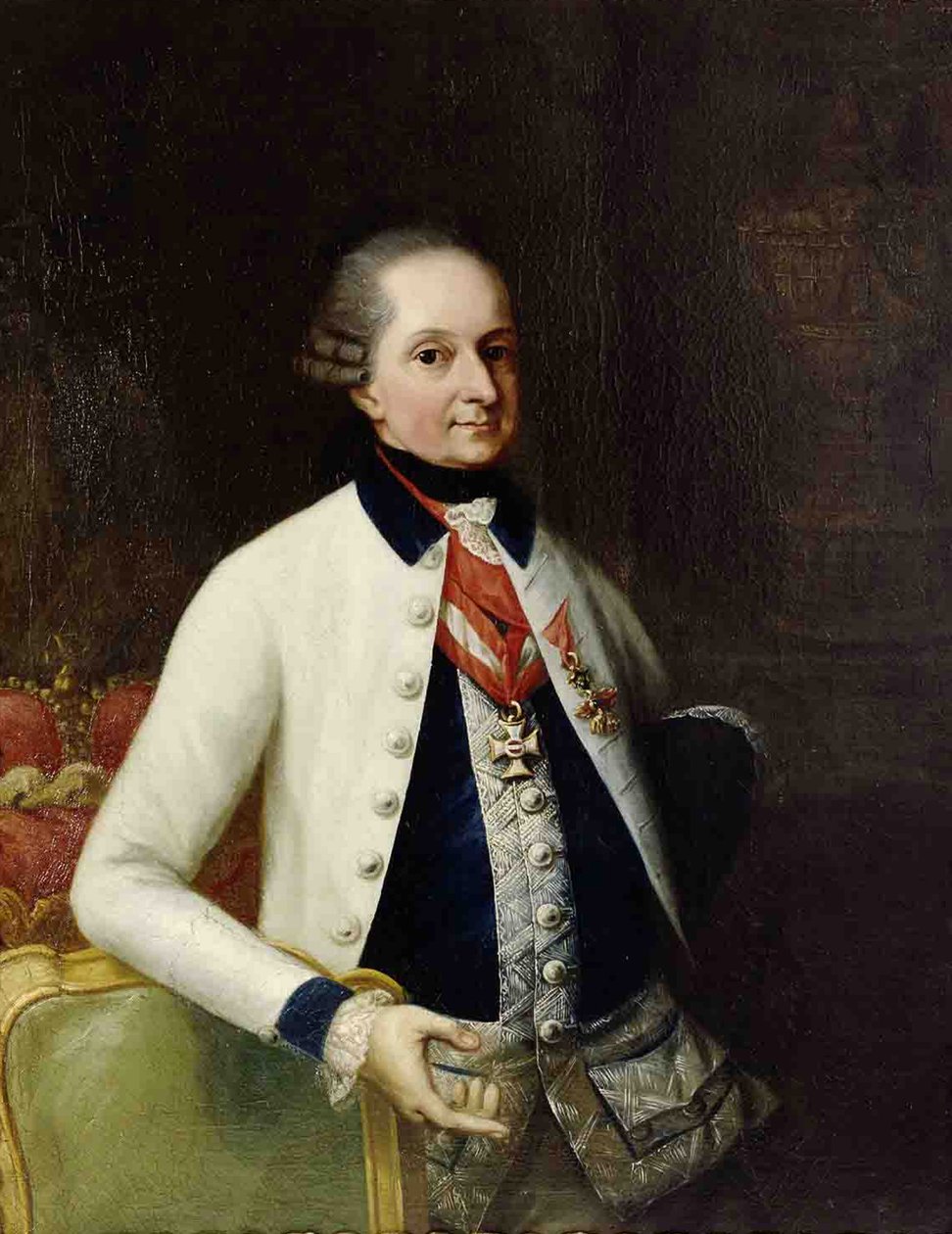 Nikolaus I, Príncipe Esterházy 1714-1790 en el uniforme de su Regimiento de Infantería Húngara No. 33 de Martin Knoller