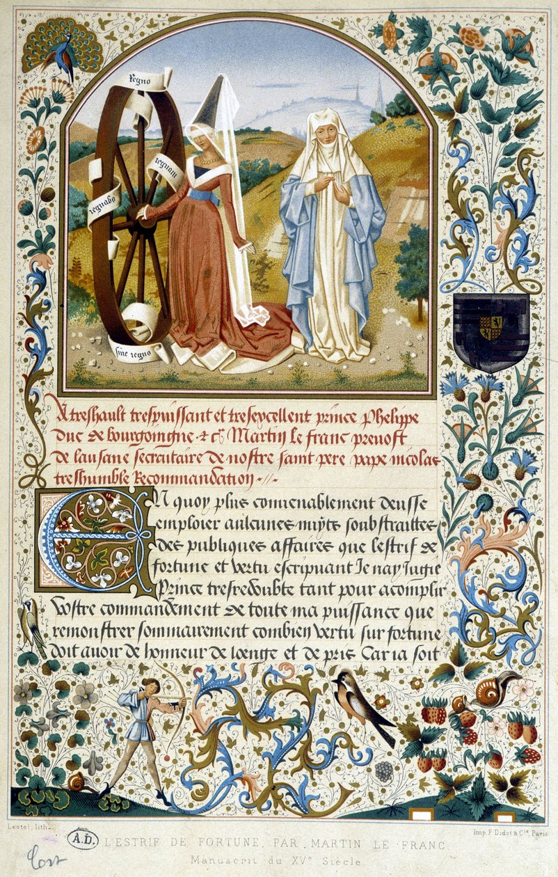 La rueda de la fortuna - por Martin Le Franc de Martin Le Franc