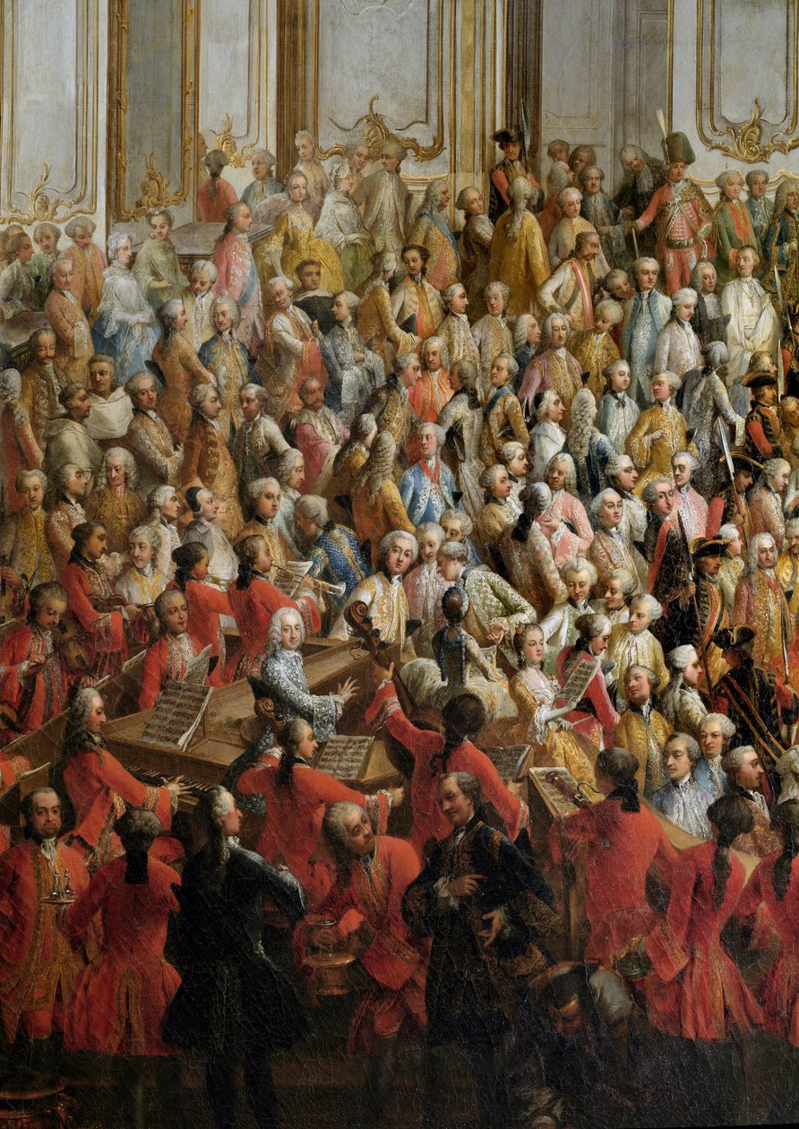 Banquete oficial organizado para la boda de la princesa Isabel de Parma con el emperador José II de Martin Mytens or Meytens