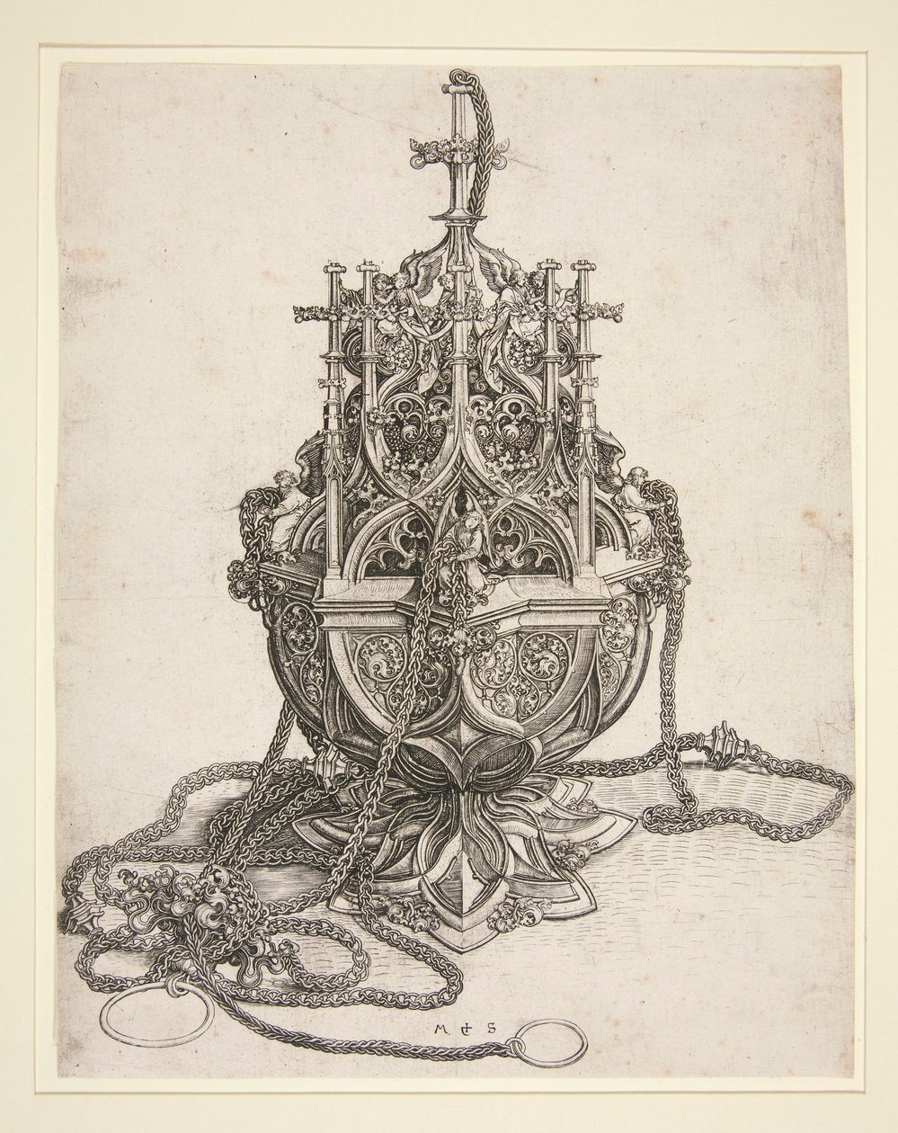 un incensario de Martin Schongauer