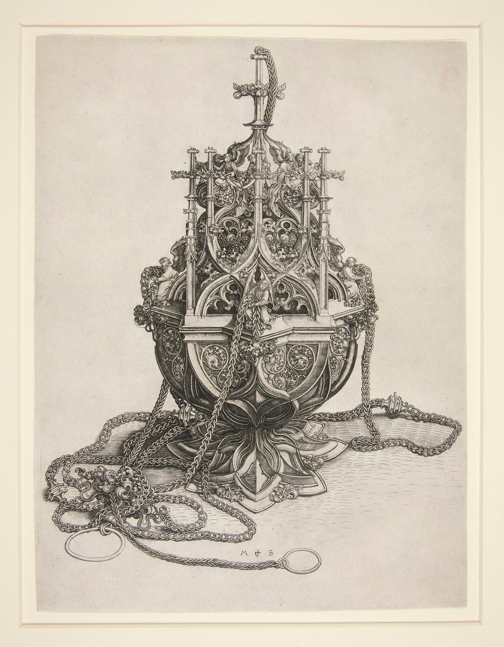 un incensario de Martin Schongauer