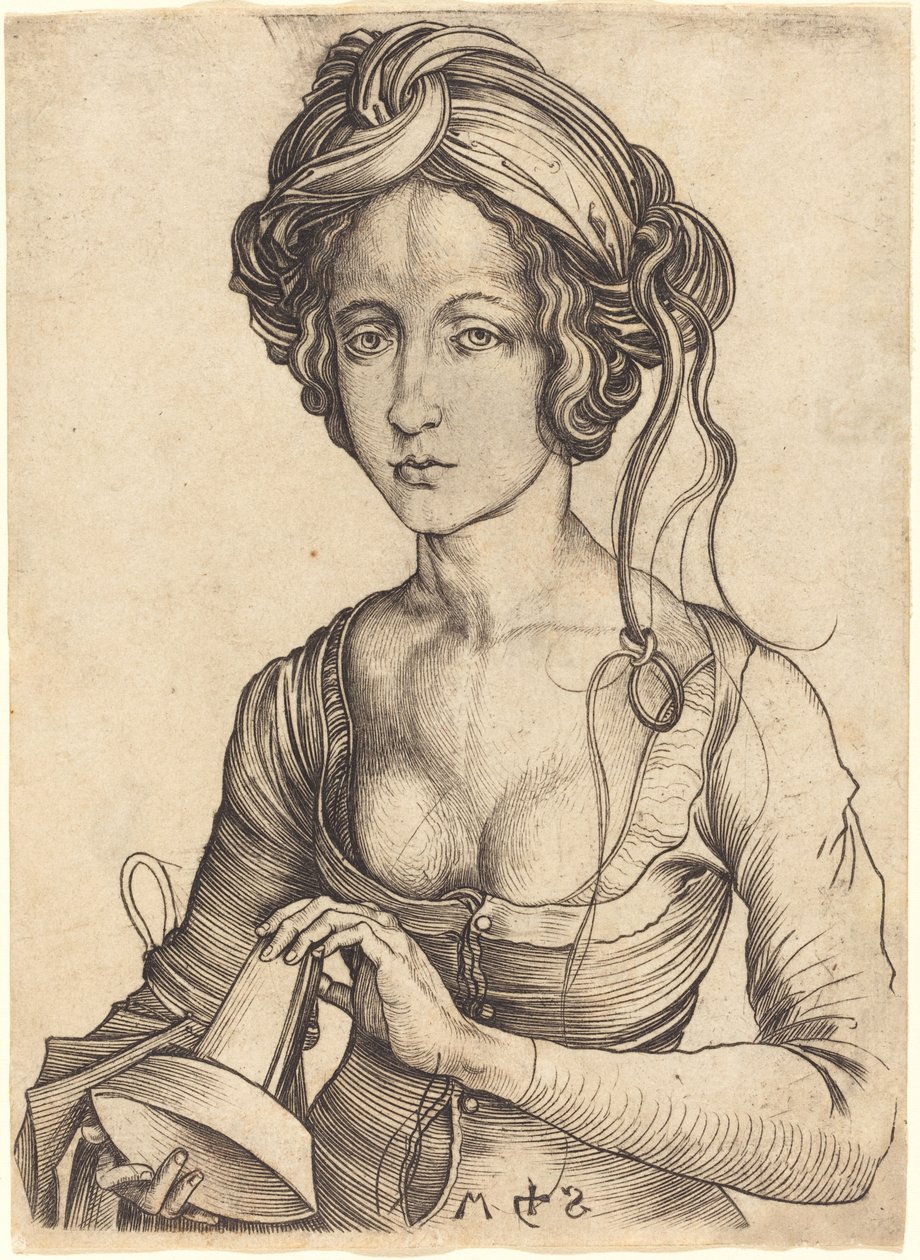 Una virgen necia de Martin Schongauer