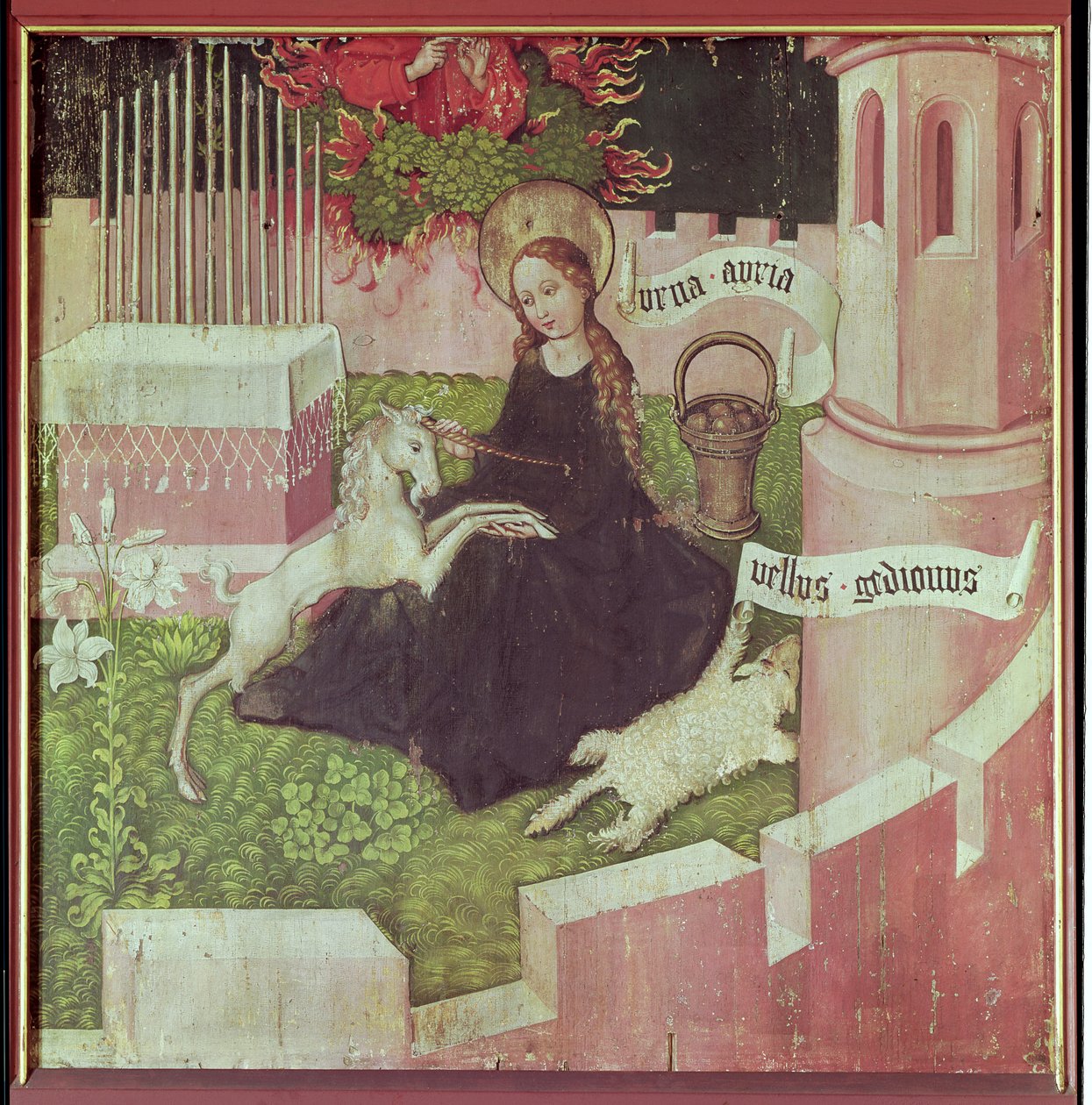 Retablo de los Dominicos: La caza mística de Martin Schongauer