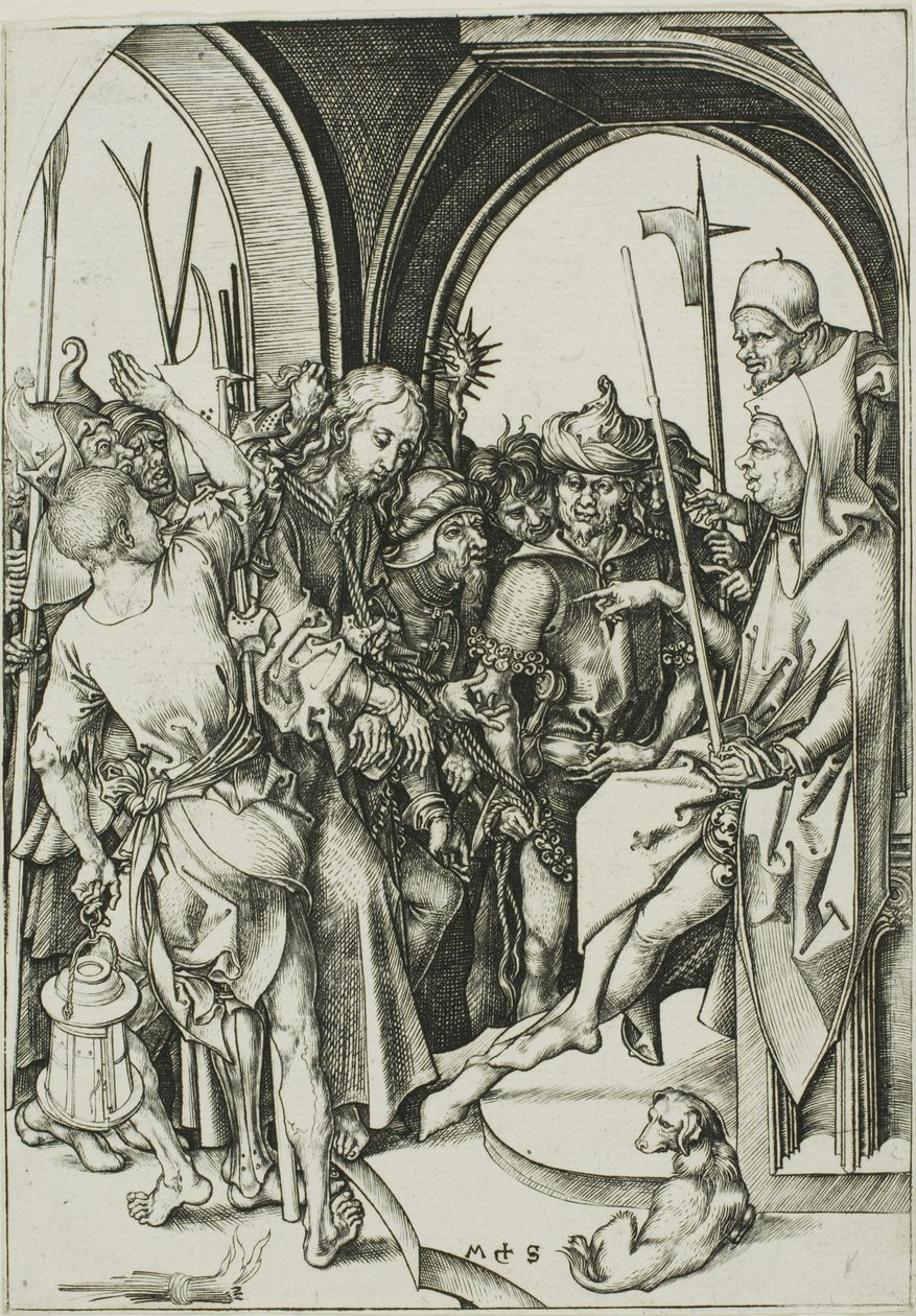 Cristo ante Anás de Martin Schongauer
