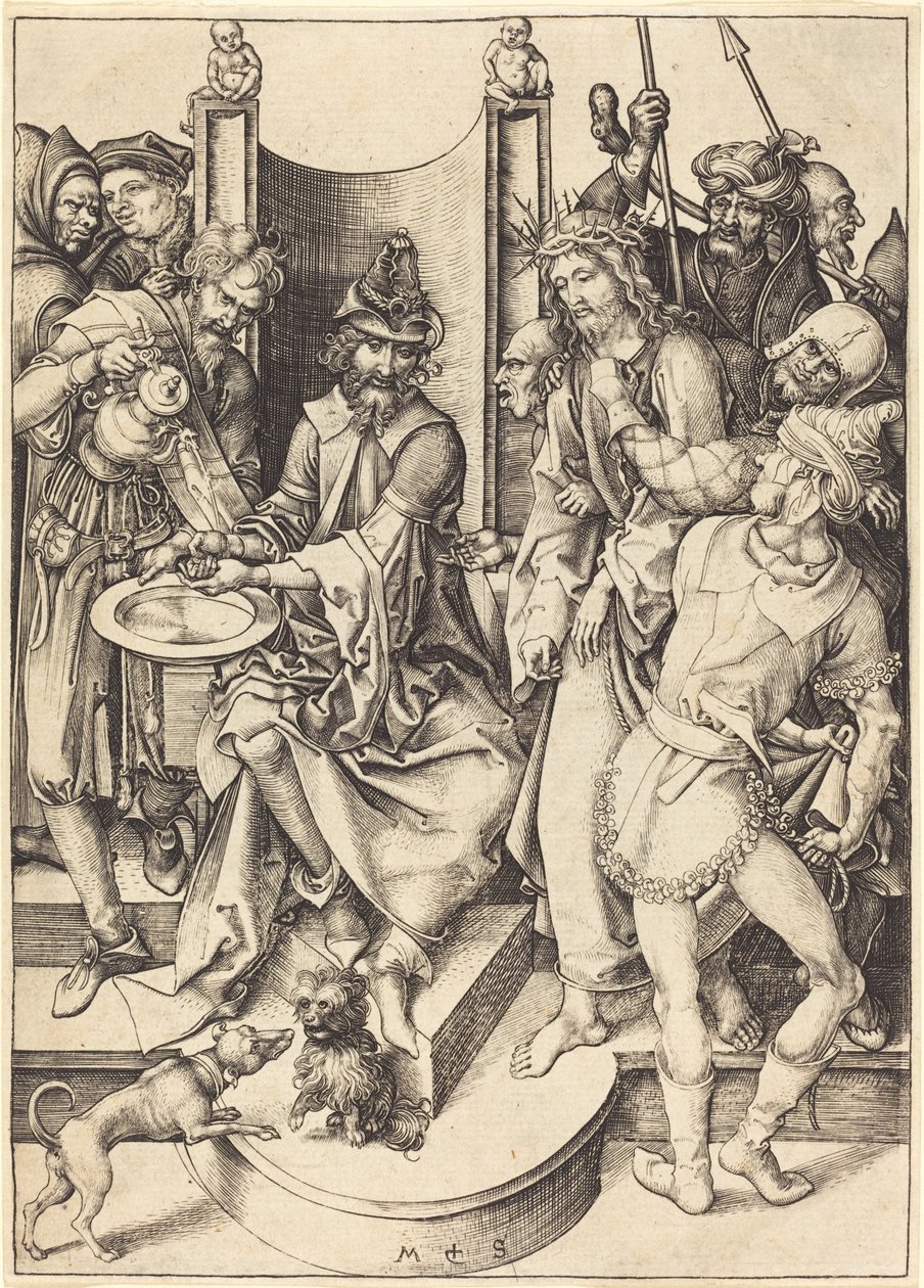 Cristo ante Pilato de Martin Schongauer