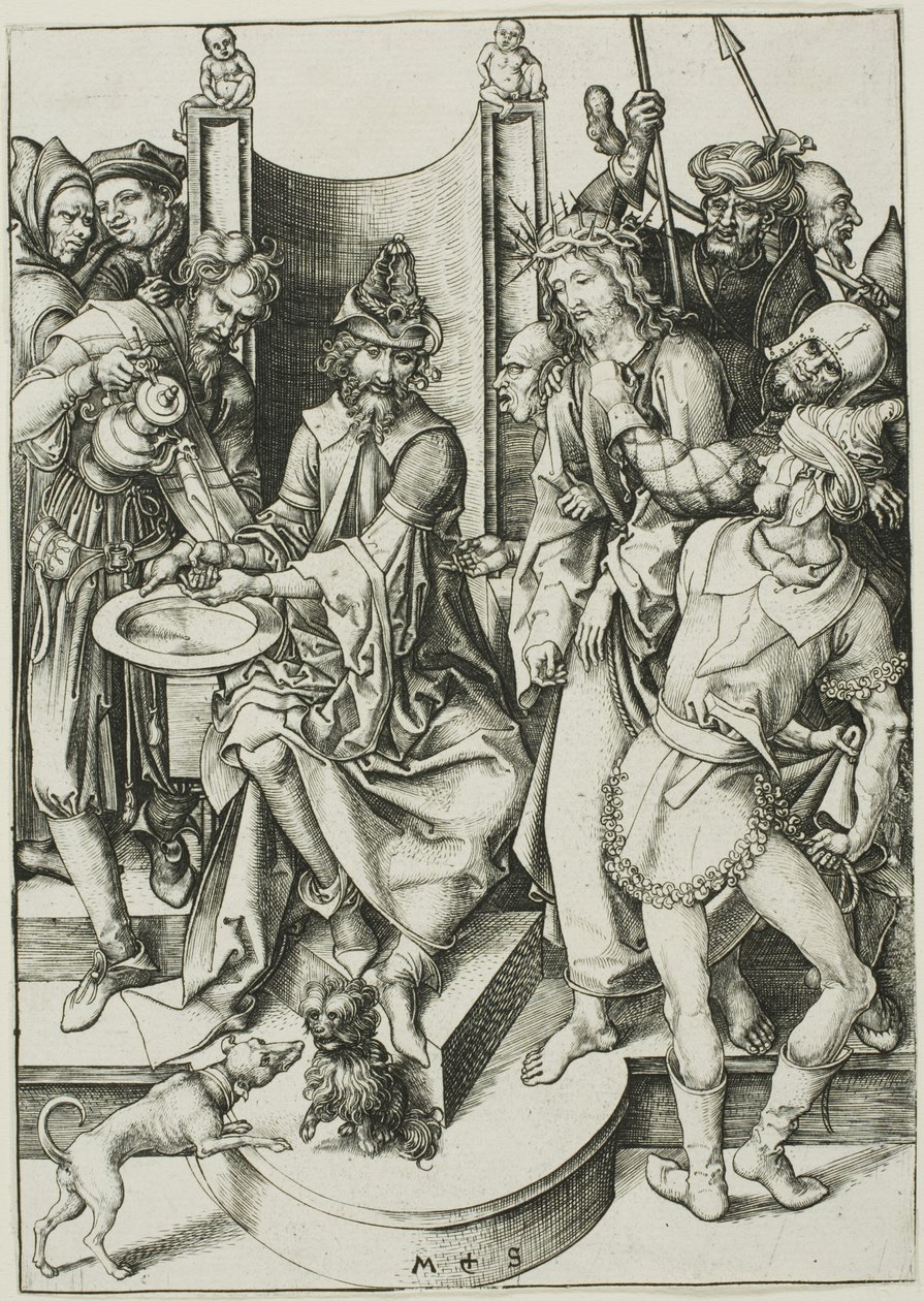 Cristo ante Pilato de Martin Schongauer