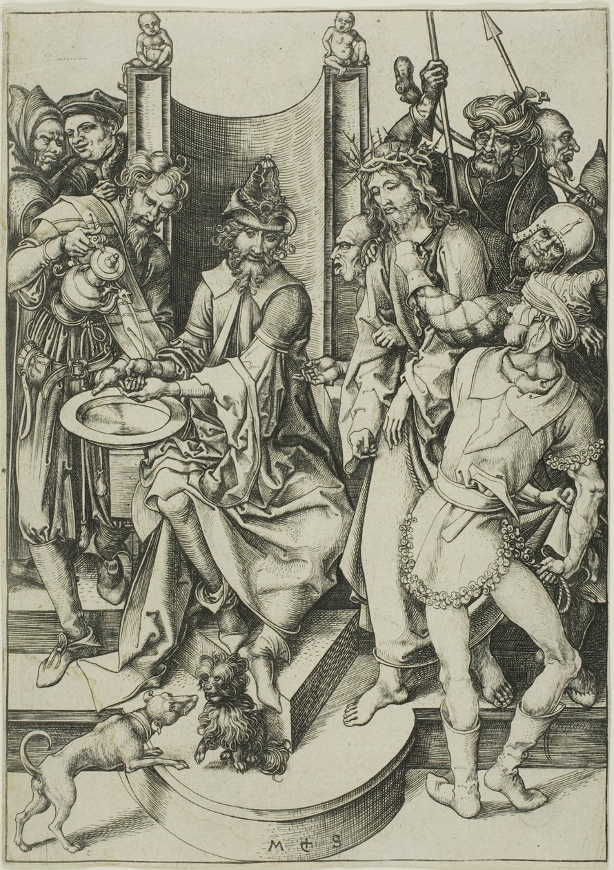 Cristo ante Pilato, de La Pasión de Martin Schongauer