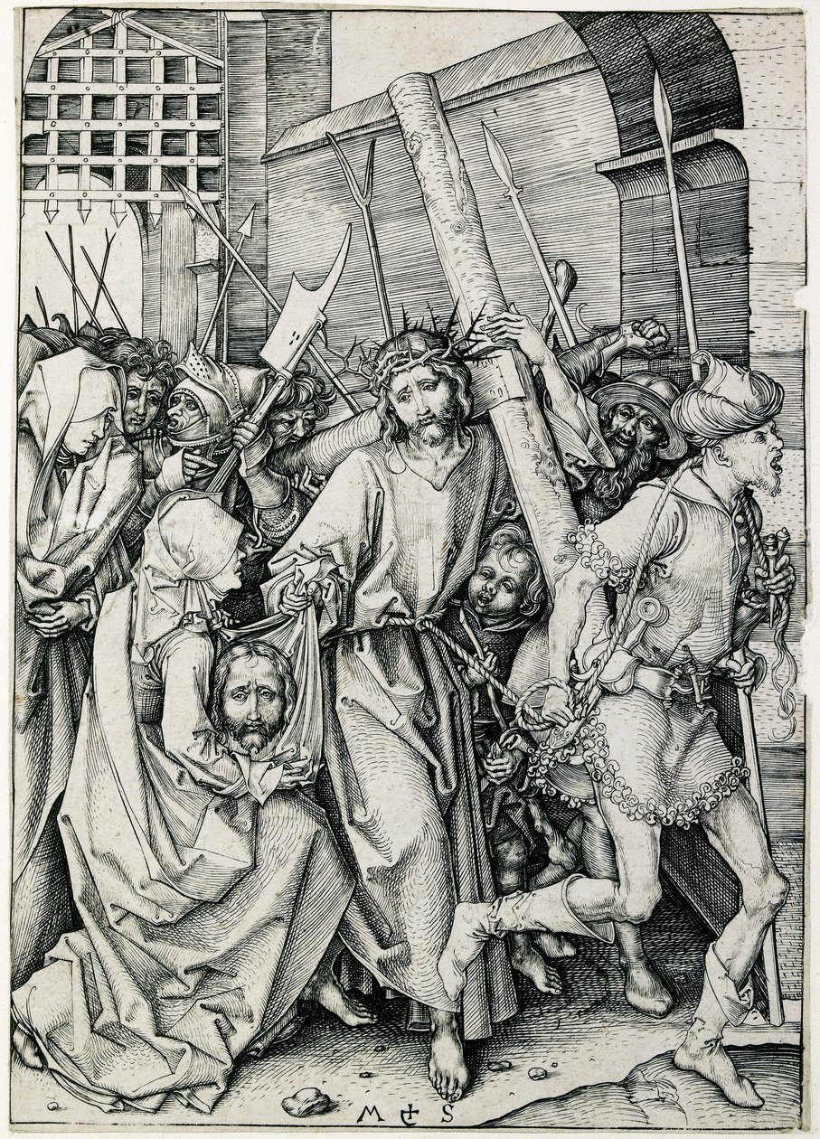 Cristo cargando la cruz, finales del siglo XV de Martin Schongauer