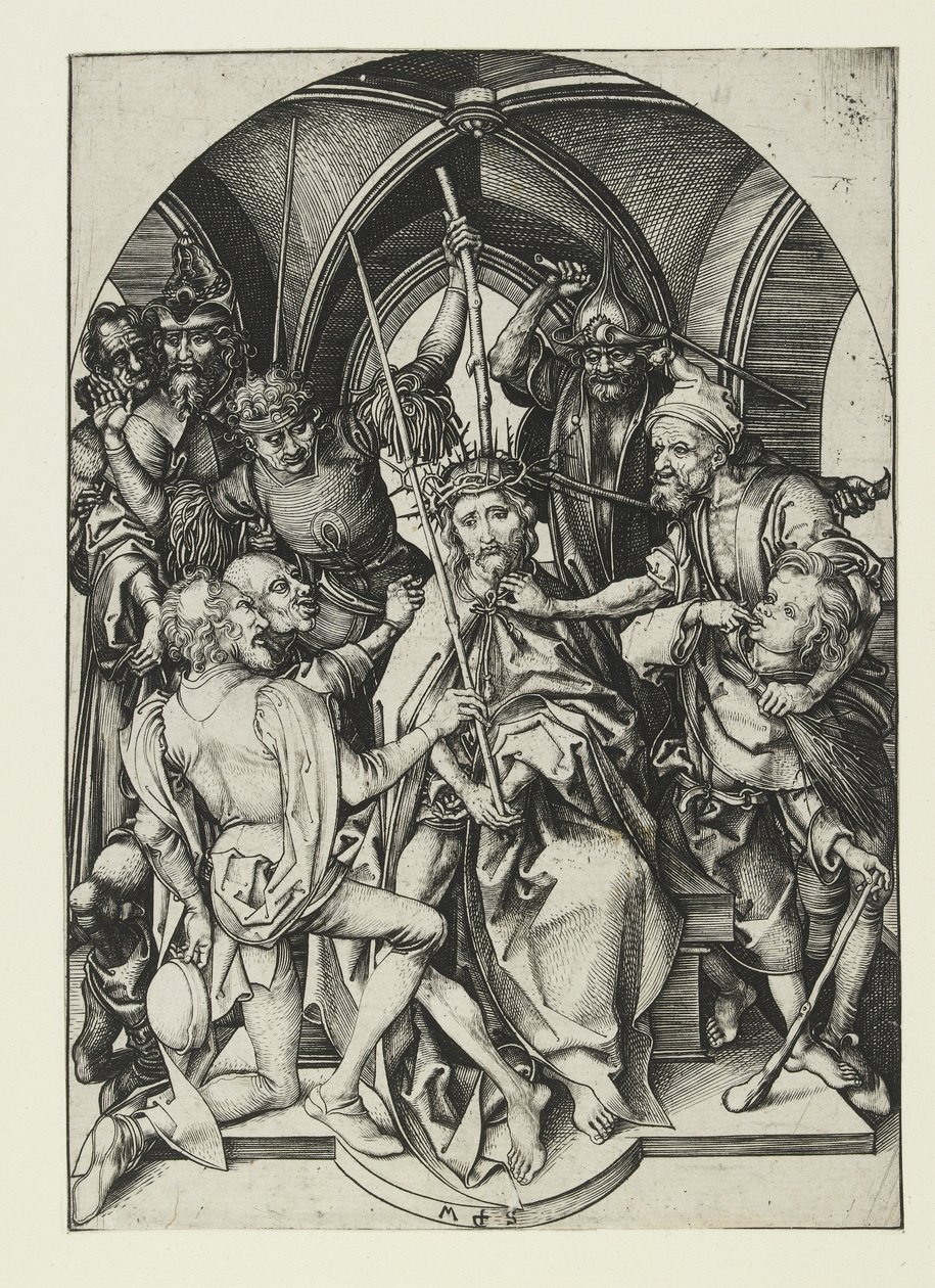 Cristo coronado de espinas de Martin Schongauer