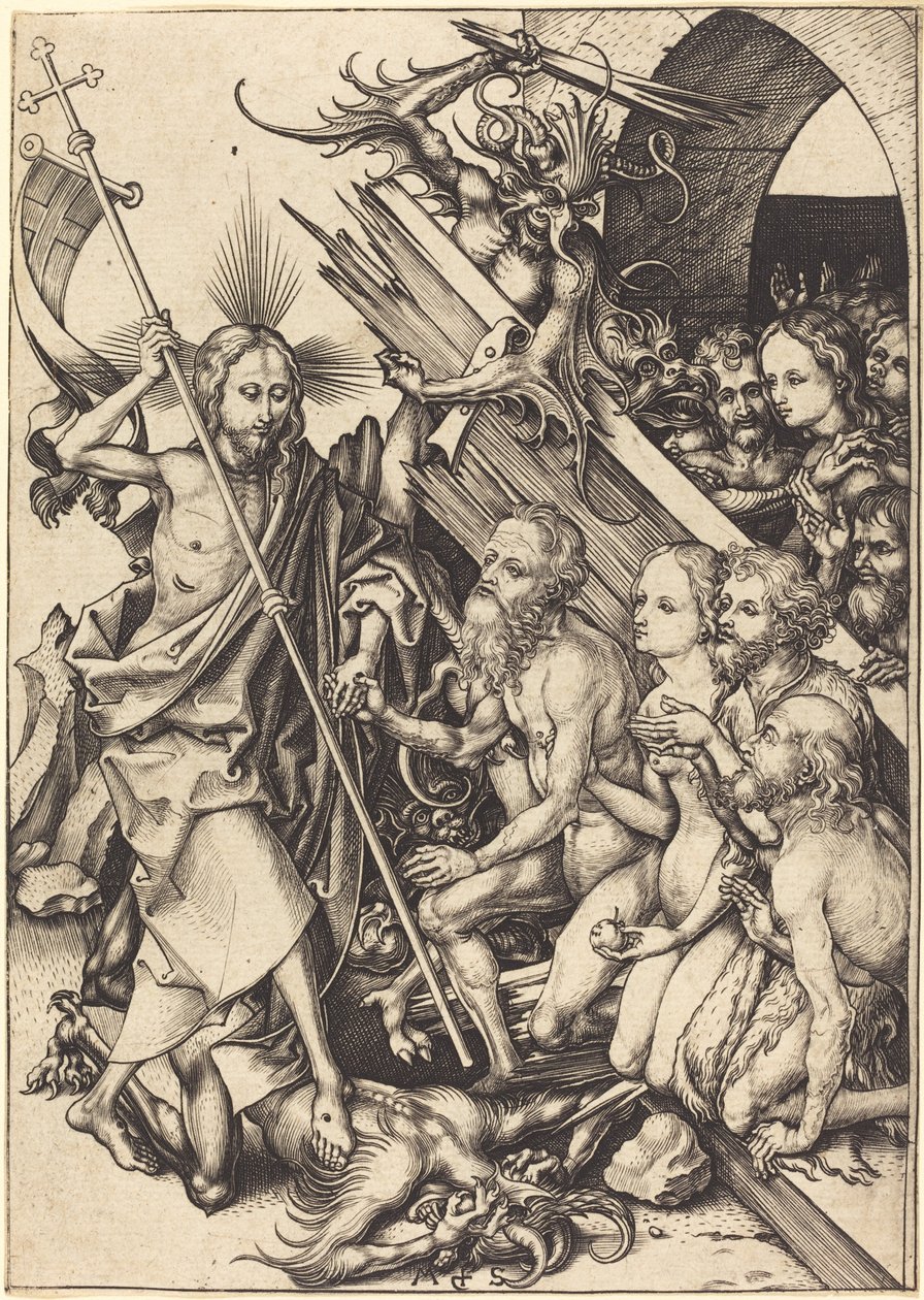 Cristo en el Limbo de Martin Schongauer