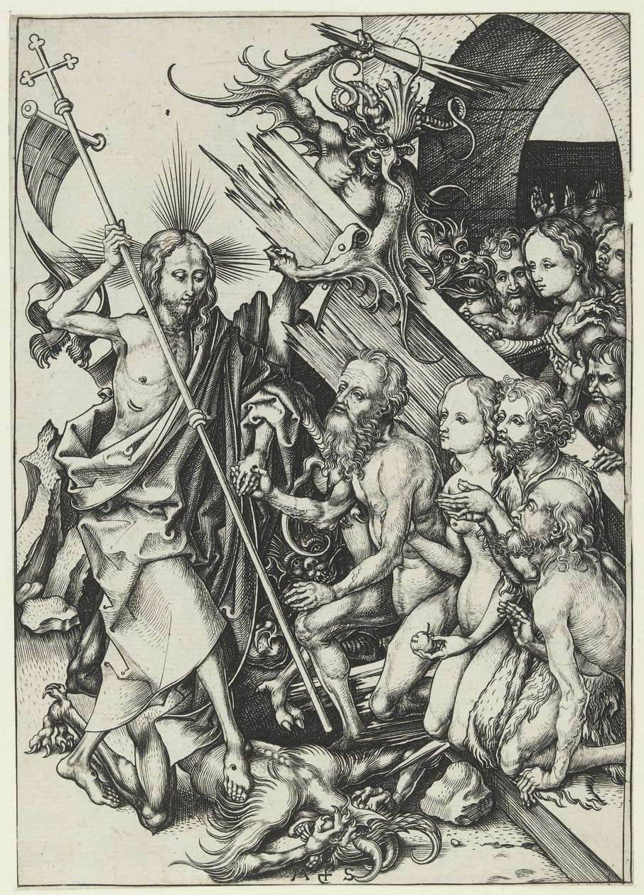 Cristo en el Limbo de Martin Schongauer