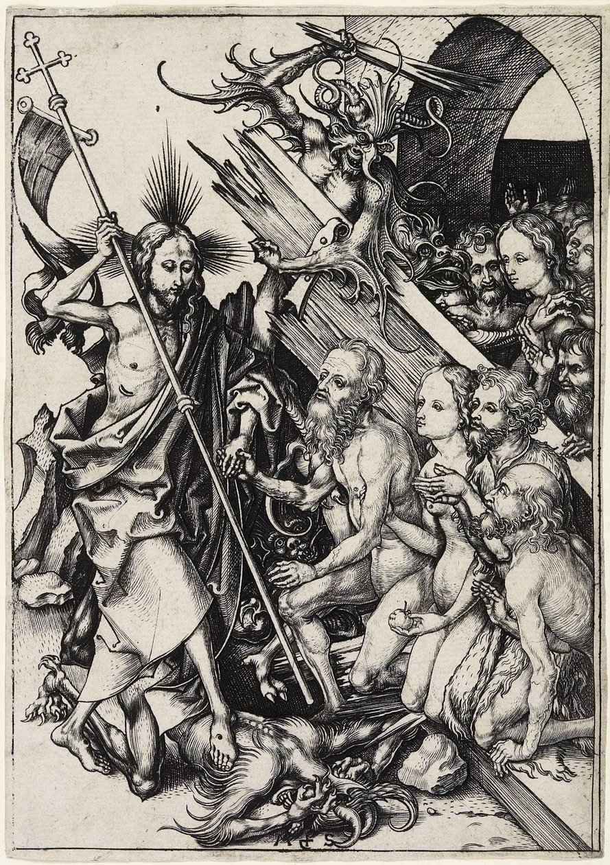 Cristo en el Limbo, c. 1480 de Martin Schongauer