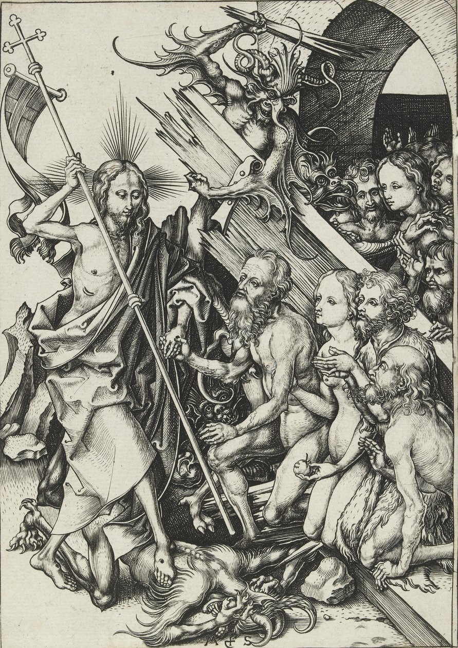 Cristo en el limbo, finales del siglo XV de Martin Schongauer