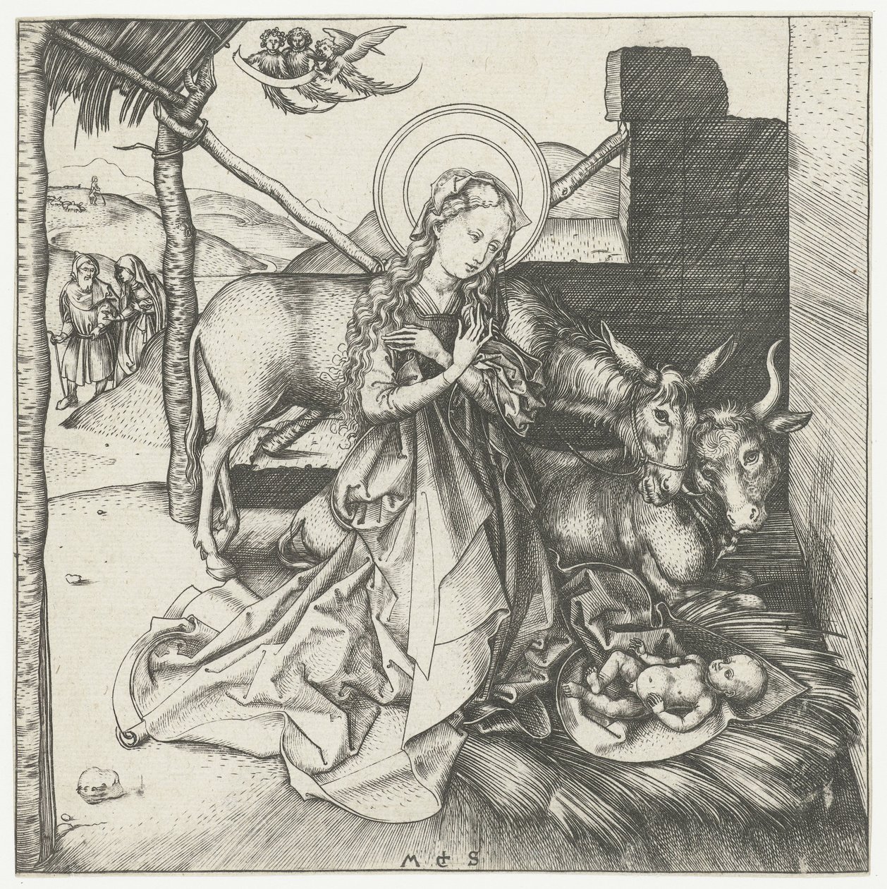 el nacimiento de cristo de Martin Schongauer