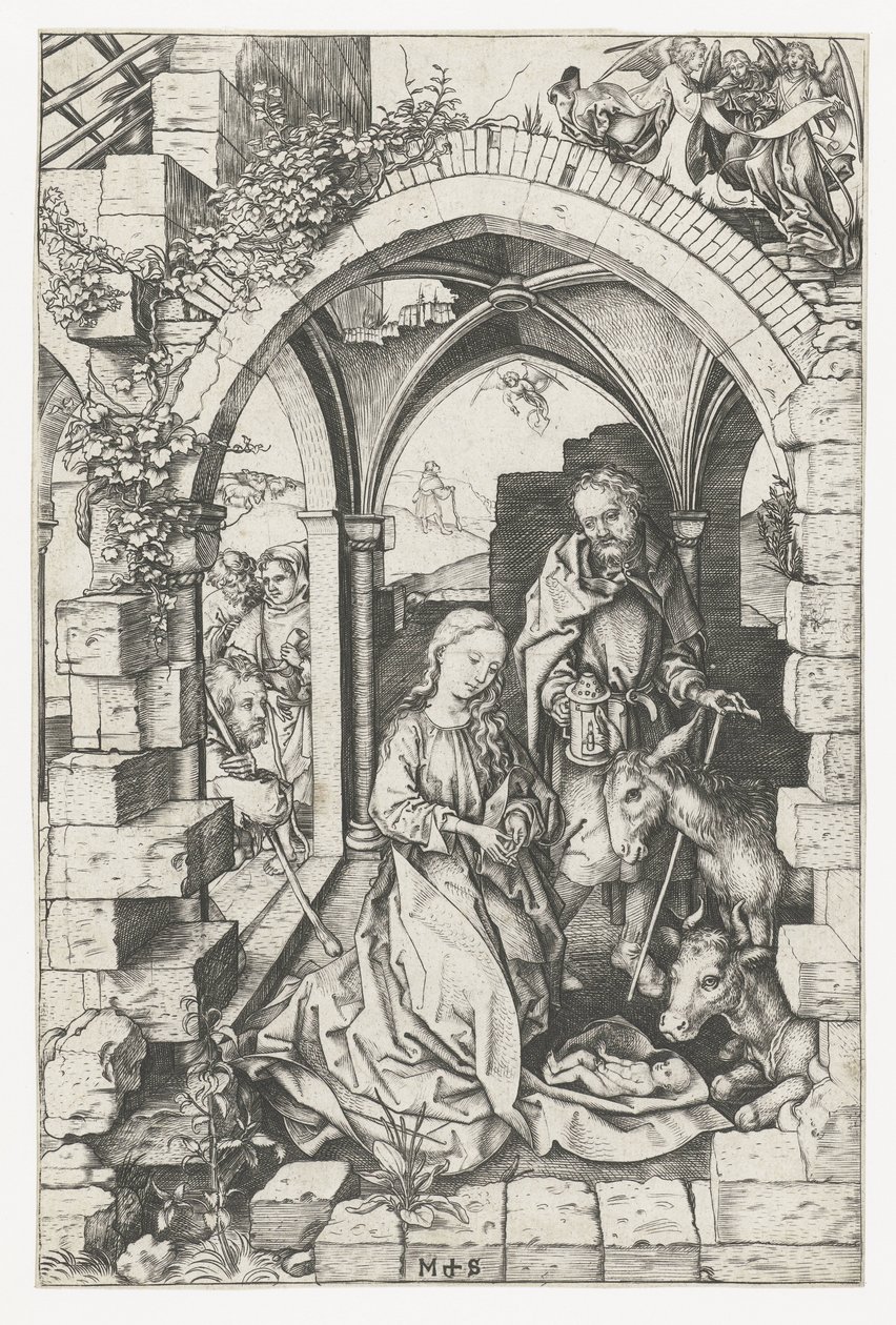 el nacimiento de cristo de Martin Schongauer