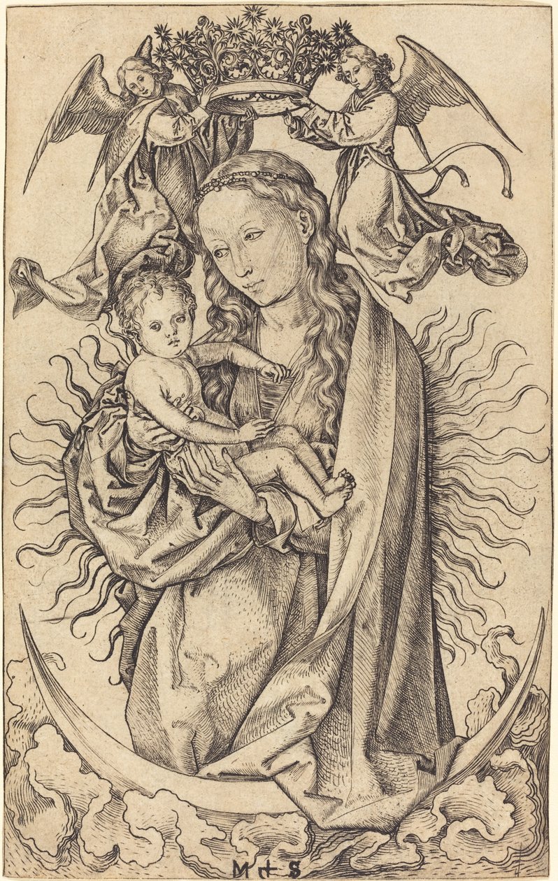 Madonna en la luna creciente de Martin Schongauer
