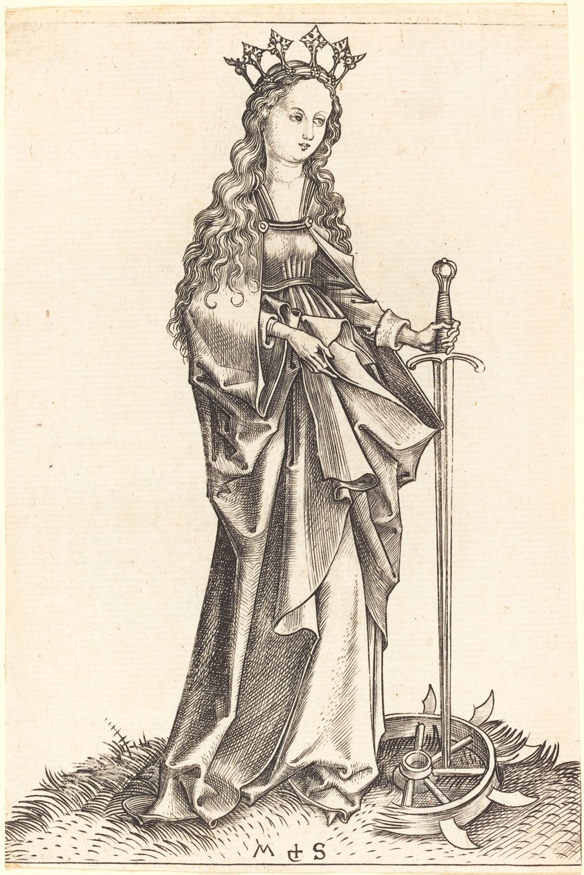 Santa Catalina de Alejandría de Martin Schongauer