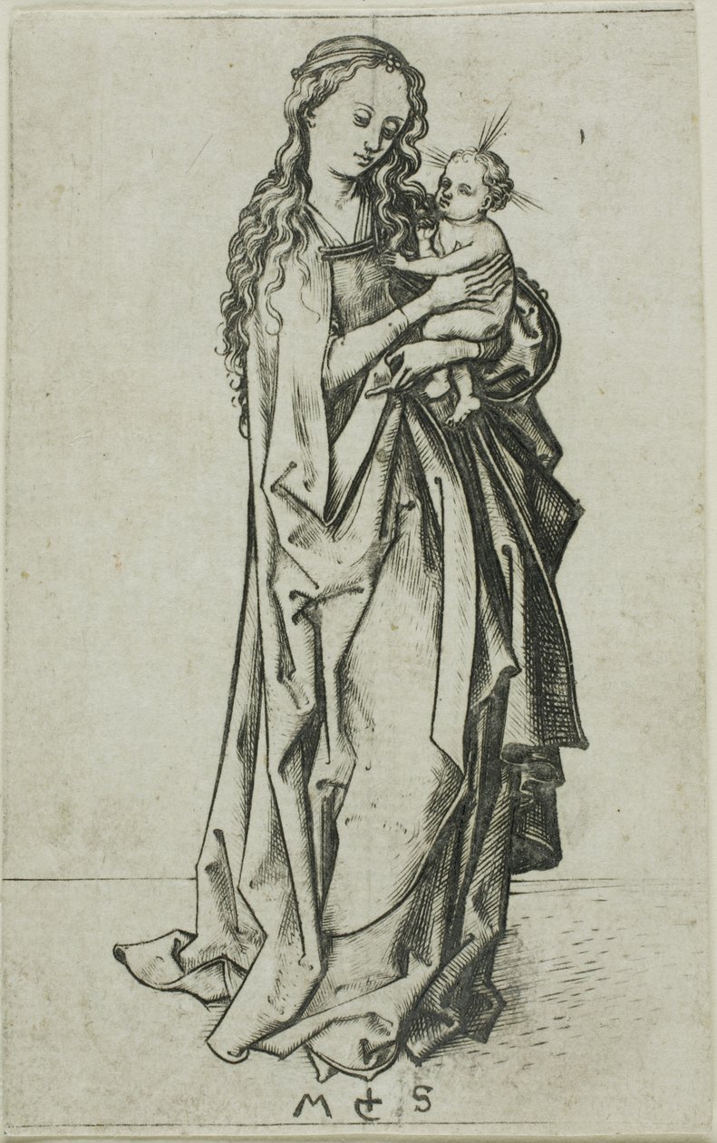 Virgen con el Niño de pie de Martin Schongauer