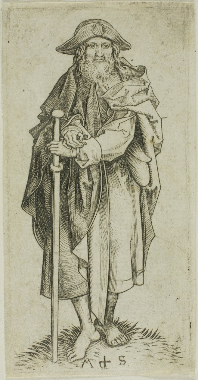 Santiago Mayor, de Apóstoles de Martin Schongauer