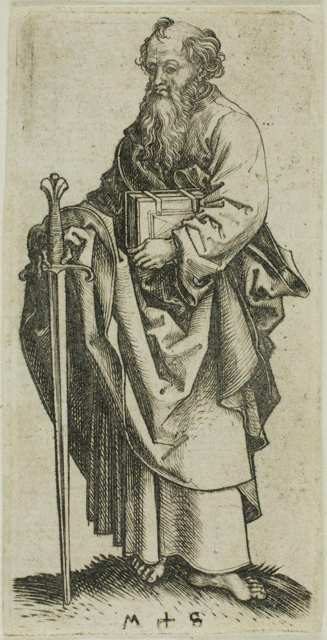 San Pablo, de los Apóstoles de Martin Schongauer