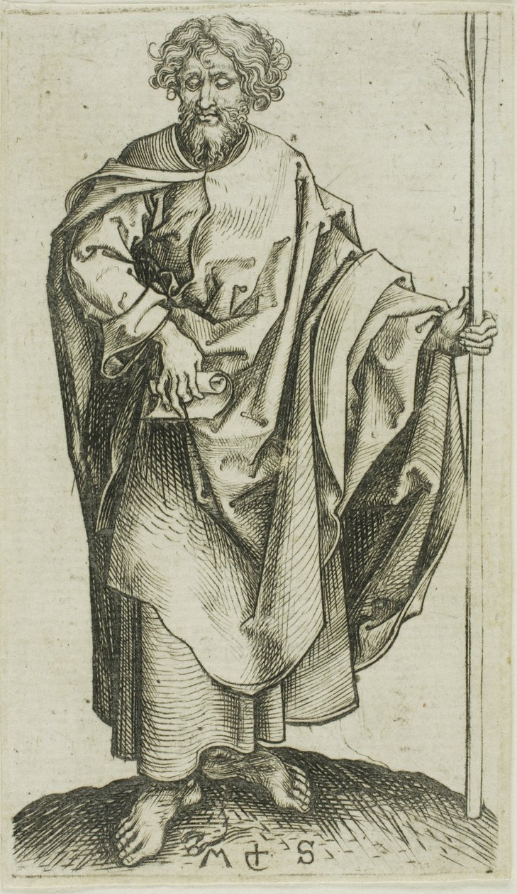Santo Tomás, de los Apóstoles de Martin Schongauer