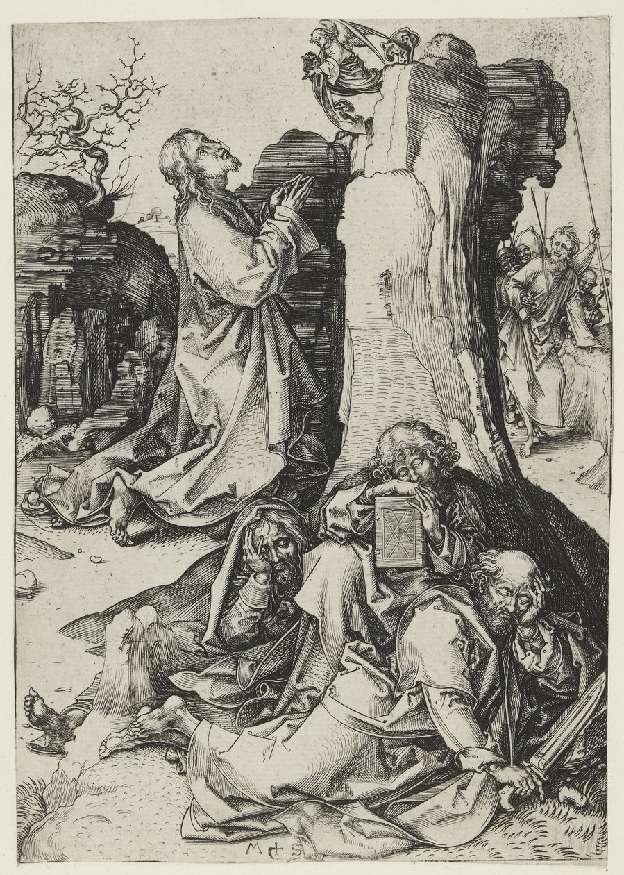 La agonía en el jardín de Martin Schongauer