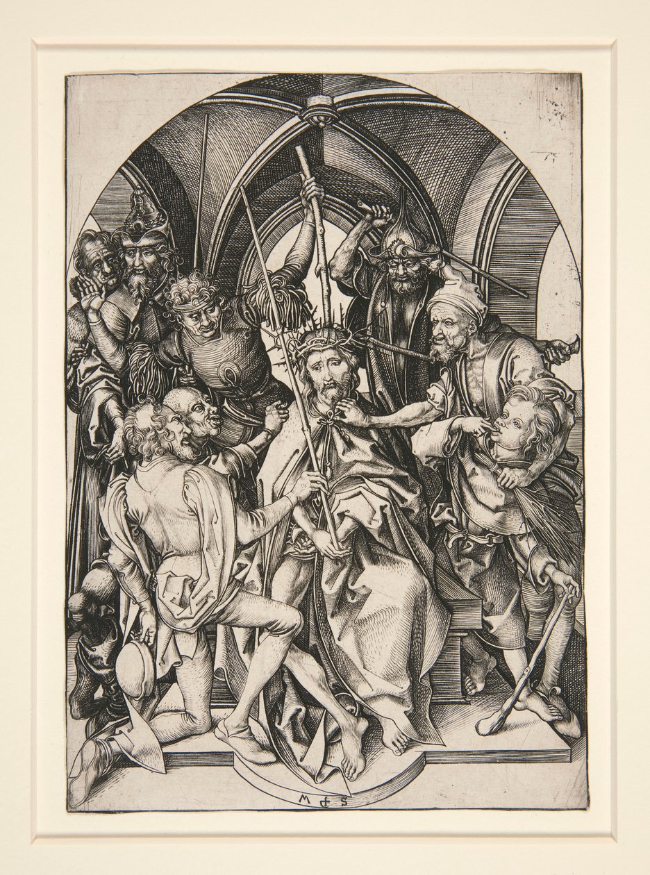 La Coronación de Espinas, de la serie La Pasión de Martin Schongauer