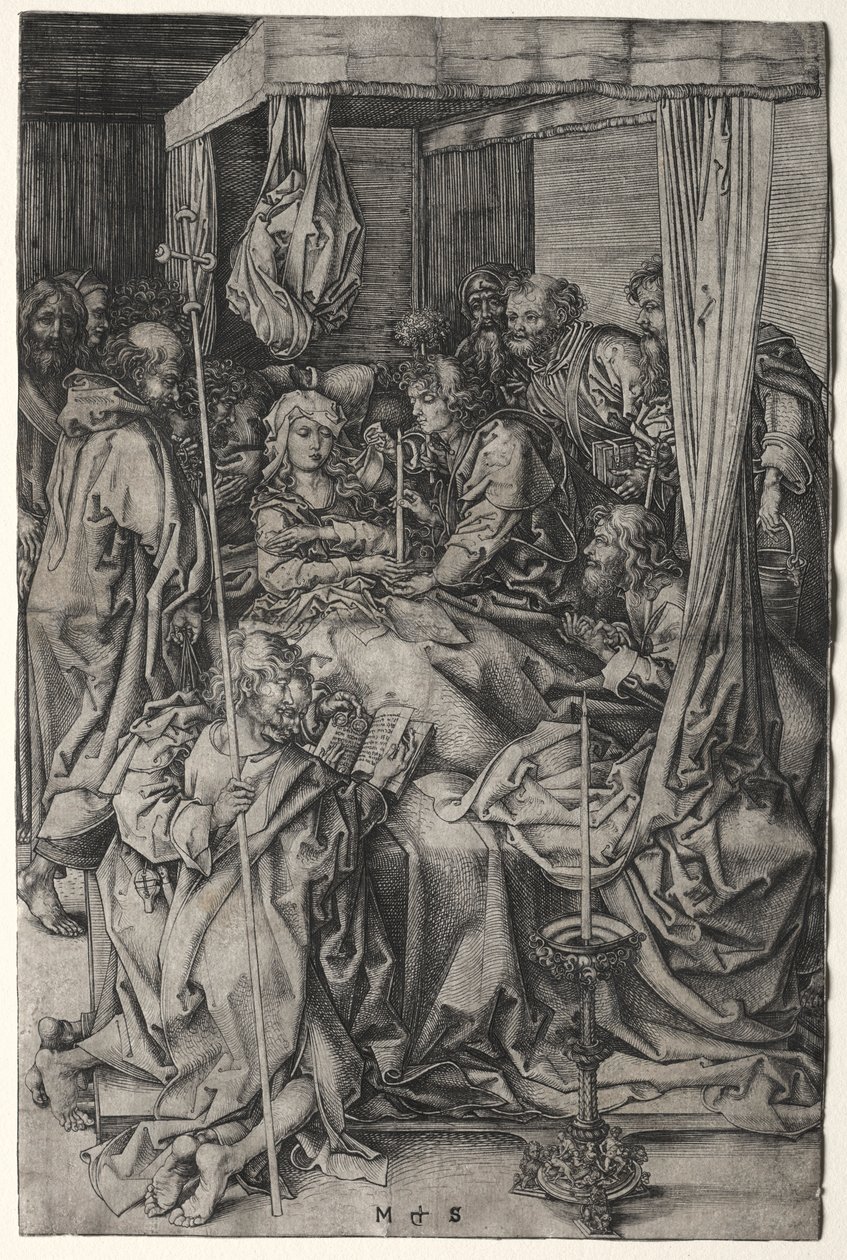 La Muerte de la Virgen de Martin Schongauer