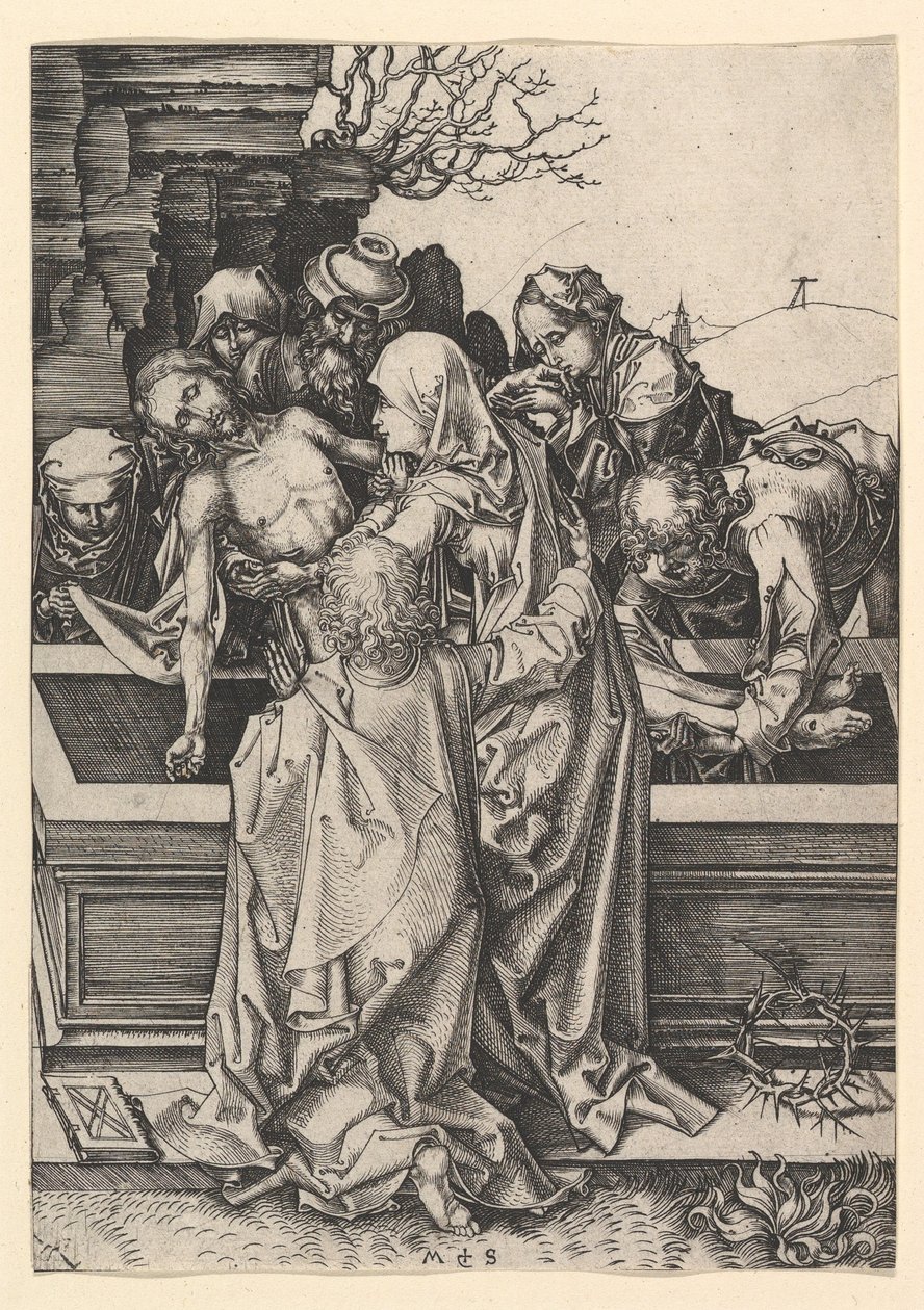 El Entierro de Cristo, ca. 1435-1491 de Martin Schongauer