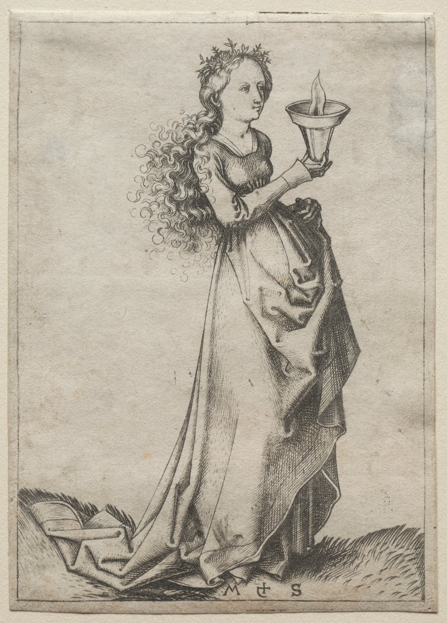 La primera virgen sabia de Martin Schongauer