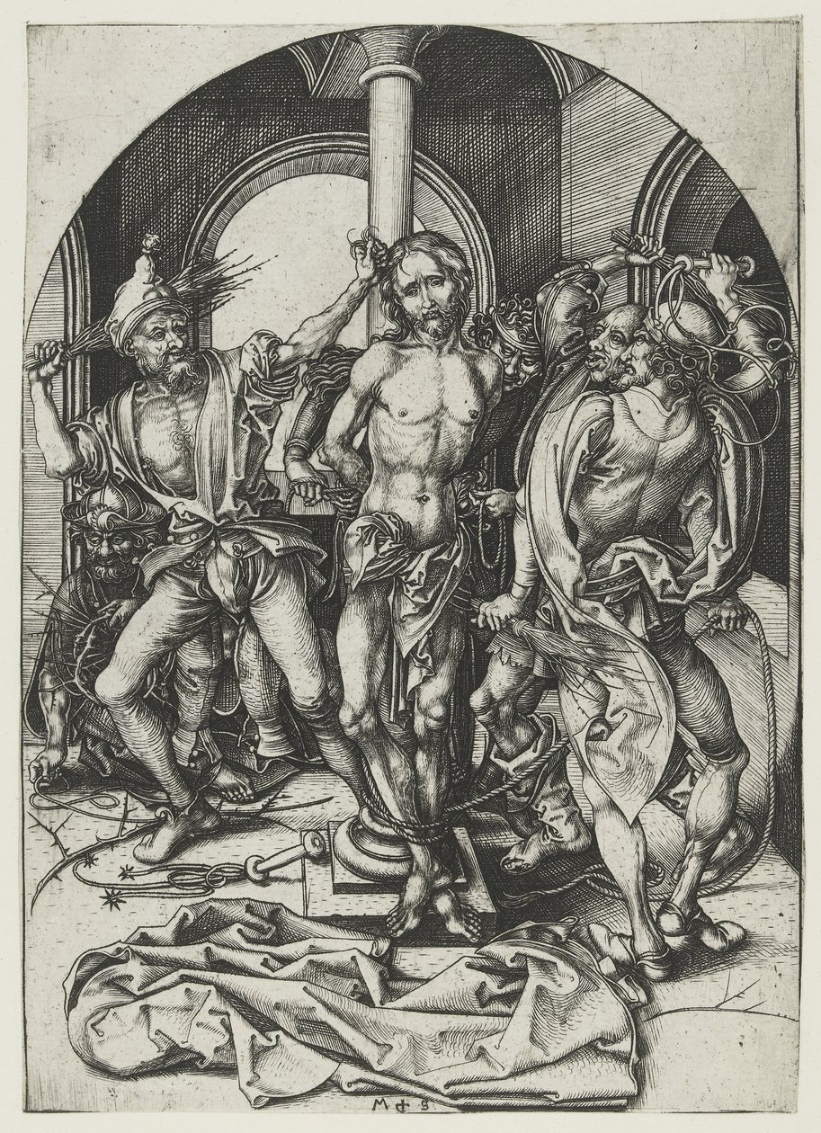 La flagelación de Martin Schongauer