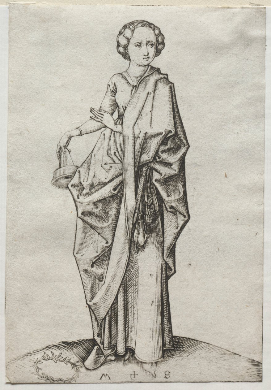 La Cuarta de las Vírgenes Necias de Martin Schongauer
