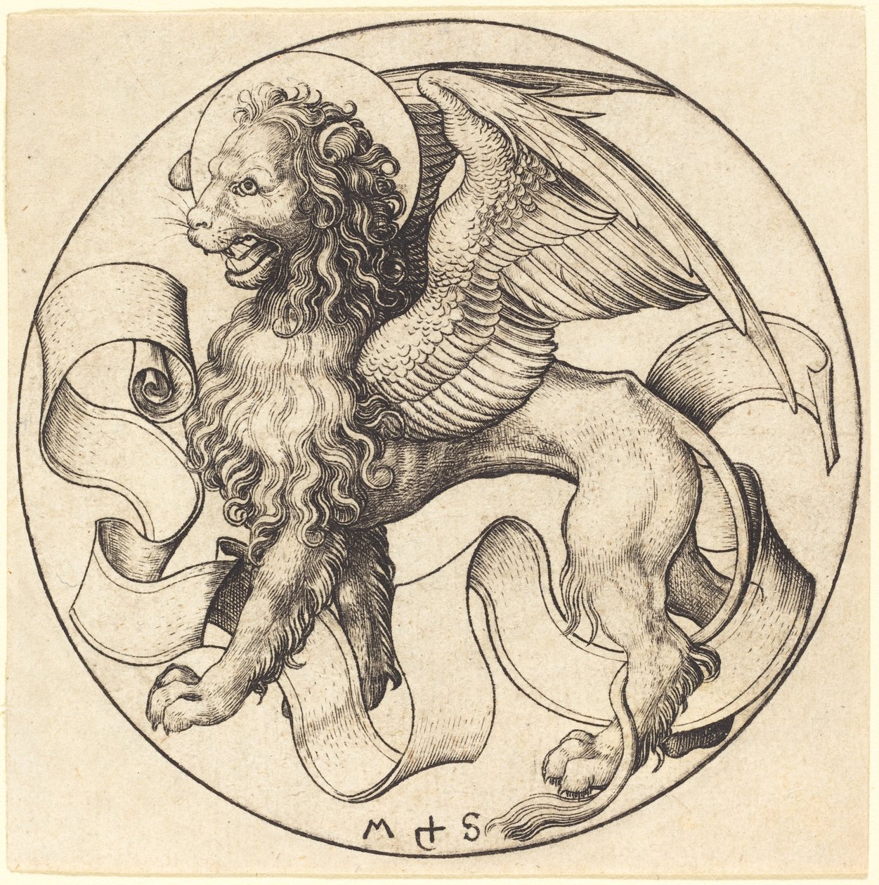 El León de San Marcos de Martin Schongauer