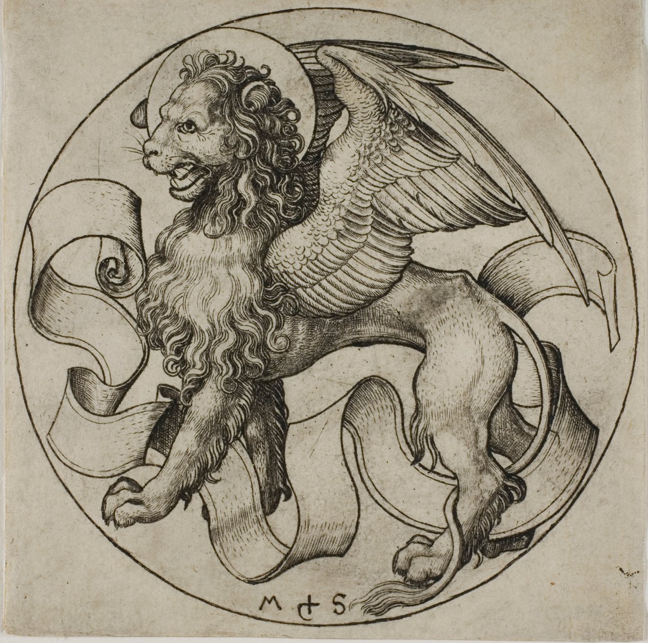 El León de San Marcos de Martin Schongauer