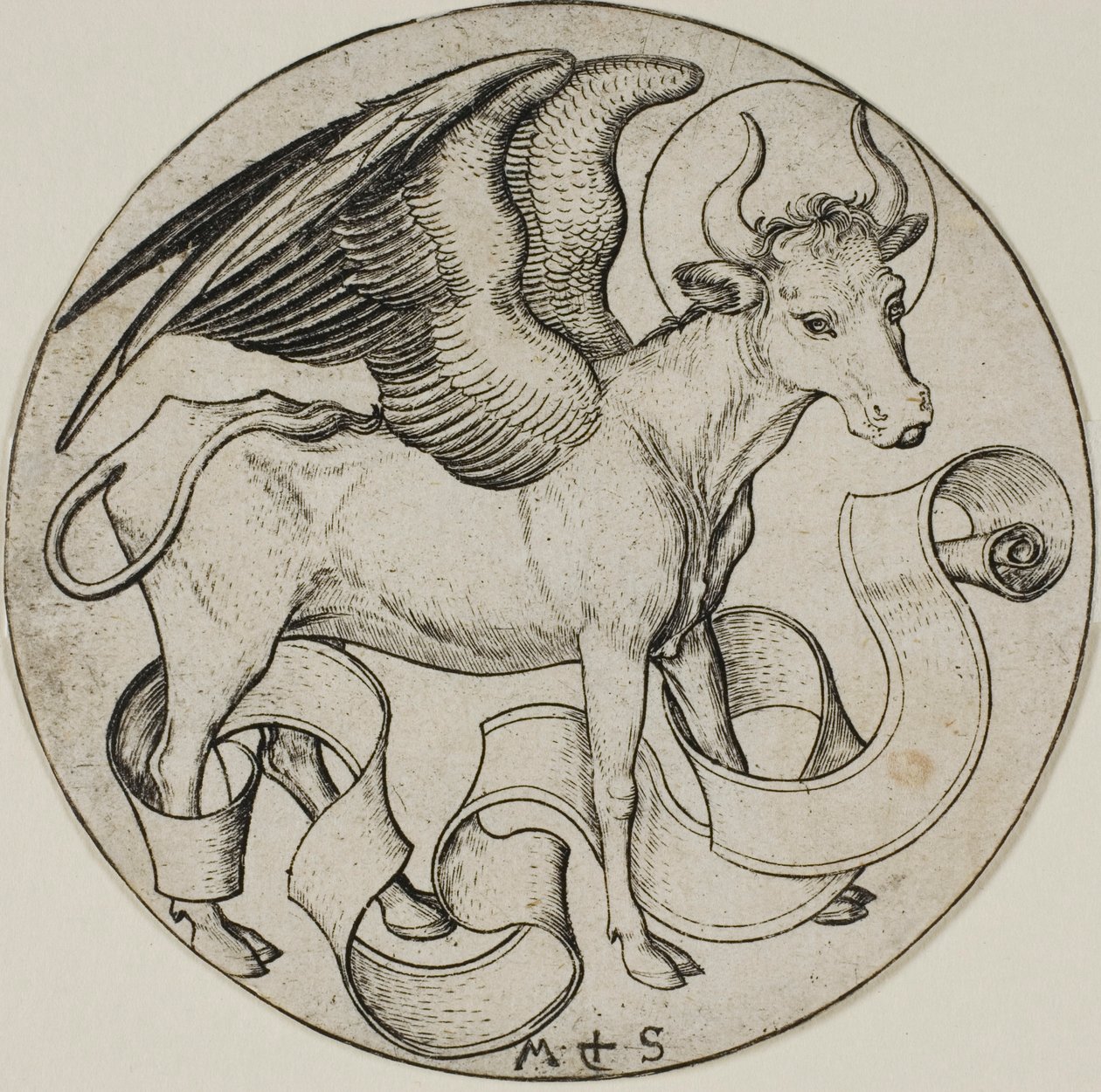El buey de San Lucas de Martin Schongauer