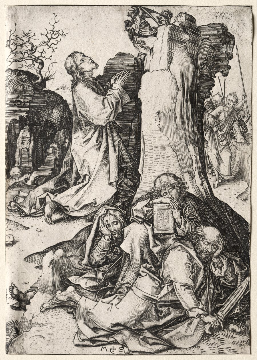 La Pasión: La agonía en el jardín de Martin Schongauer