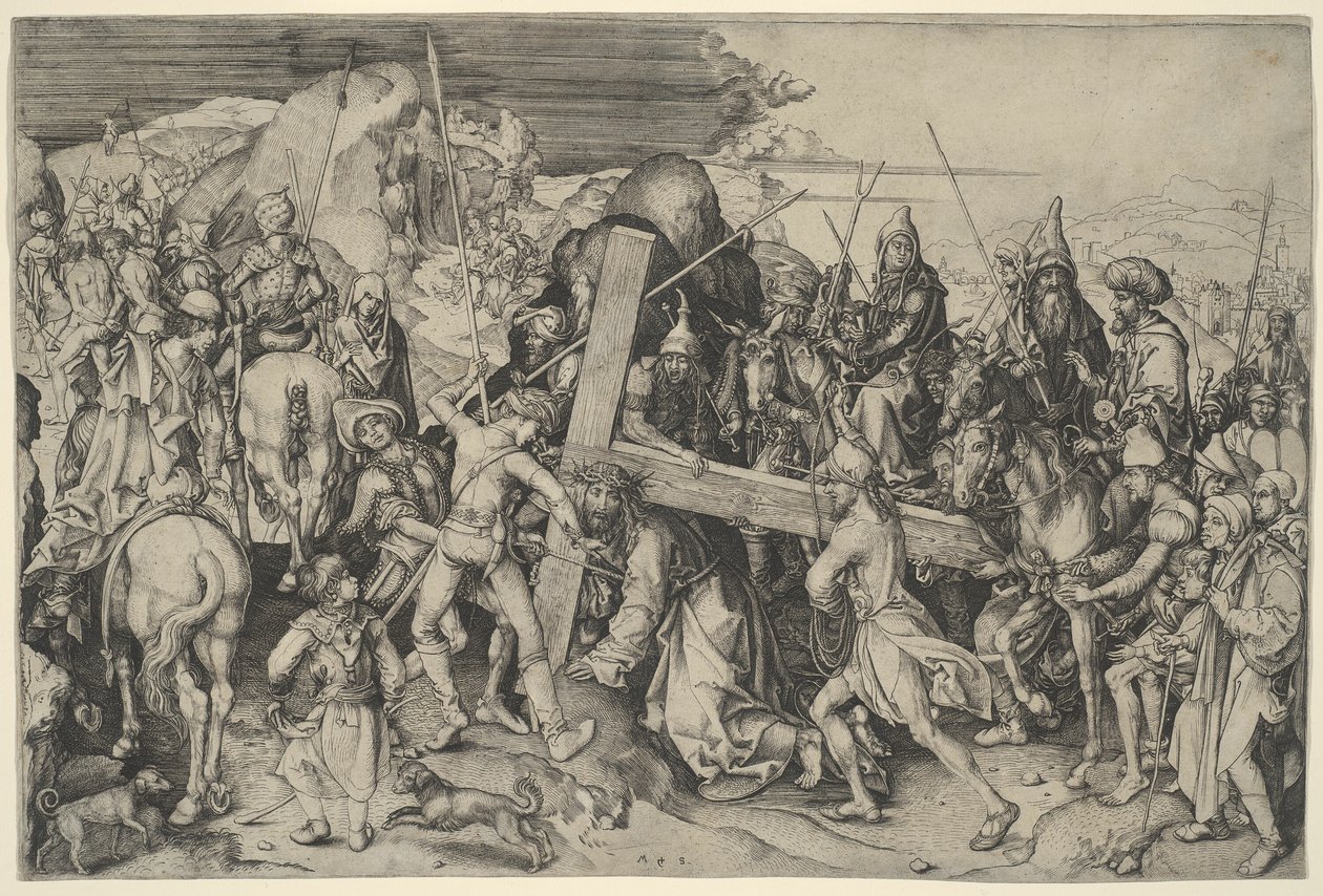 El camino del calvario de Martin Schongauer