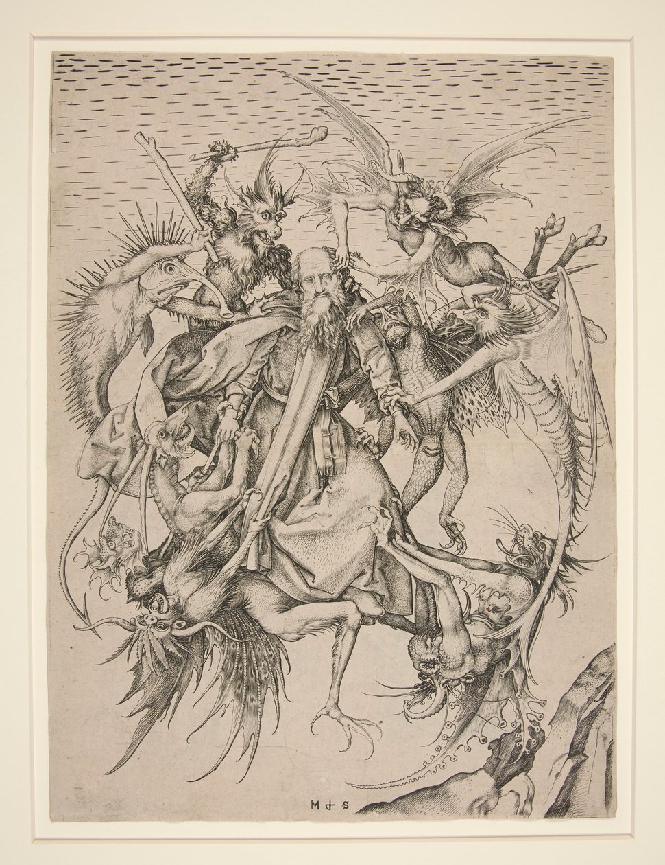 Las Tribulaciones de San Antonio de Martin Schongauer