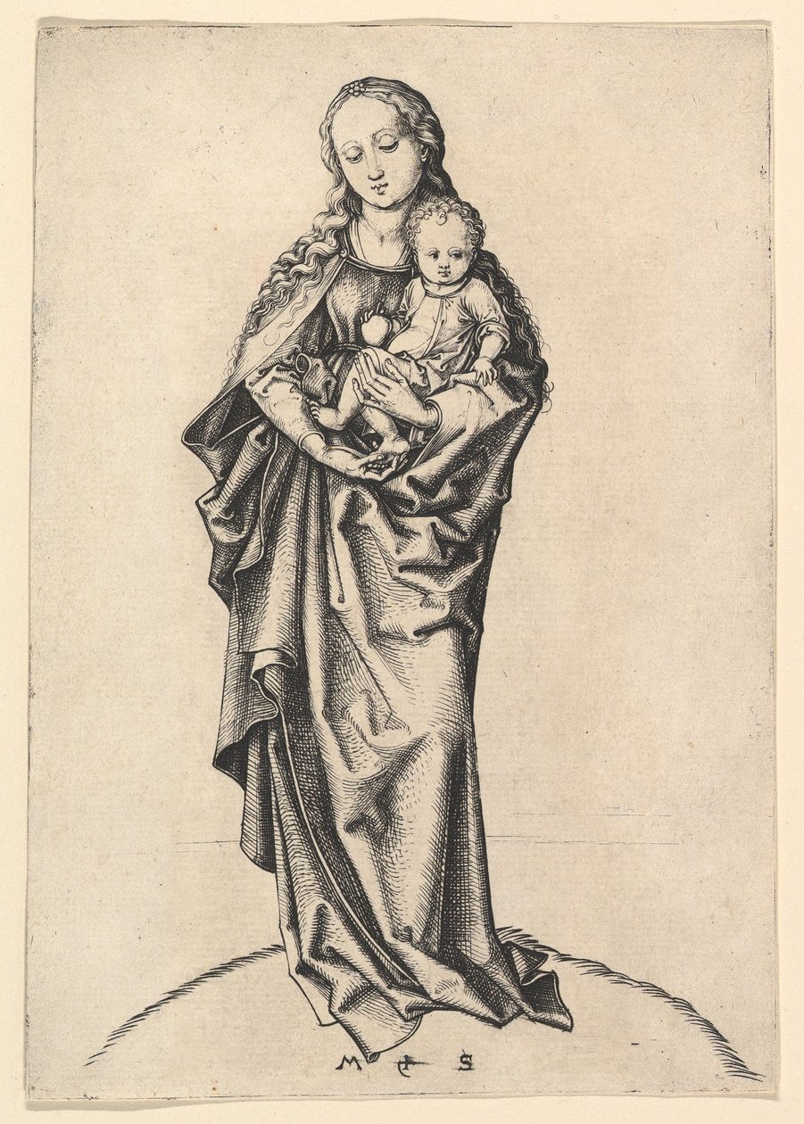 Virgen y Niño con una manzana de Martin Schongauer