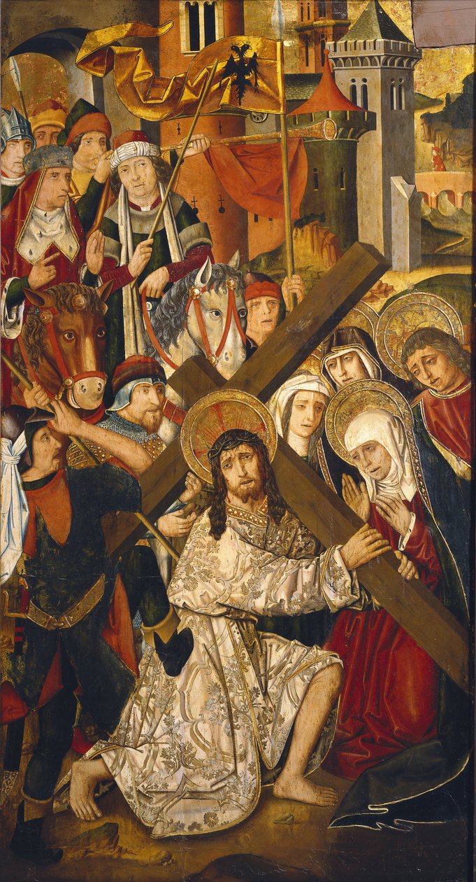 El camino del Calvario (detalle) de Martin & Ximenez Miguel (fl.1466 1505) Bernat